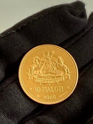 lesotho-1966-10-maloti-moshoeshoe-ii-gold-essai-probe-praegung_2 Lesotho 1966 10 Maloti Moshoeshoe ii gold essai probe praegung