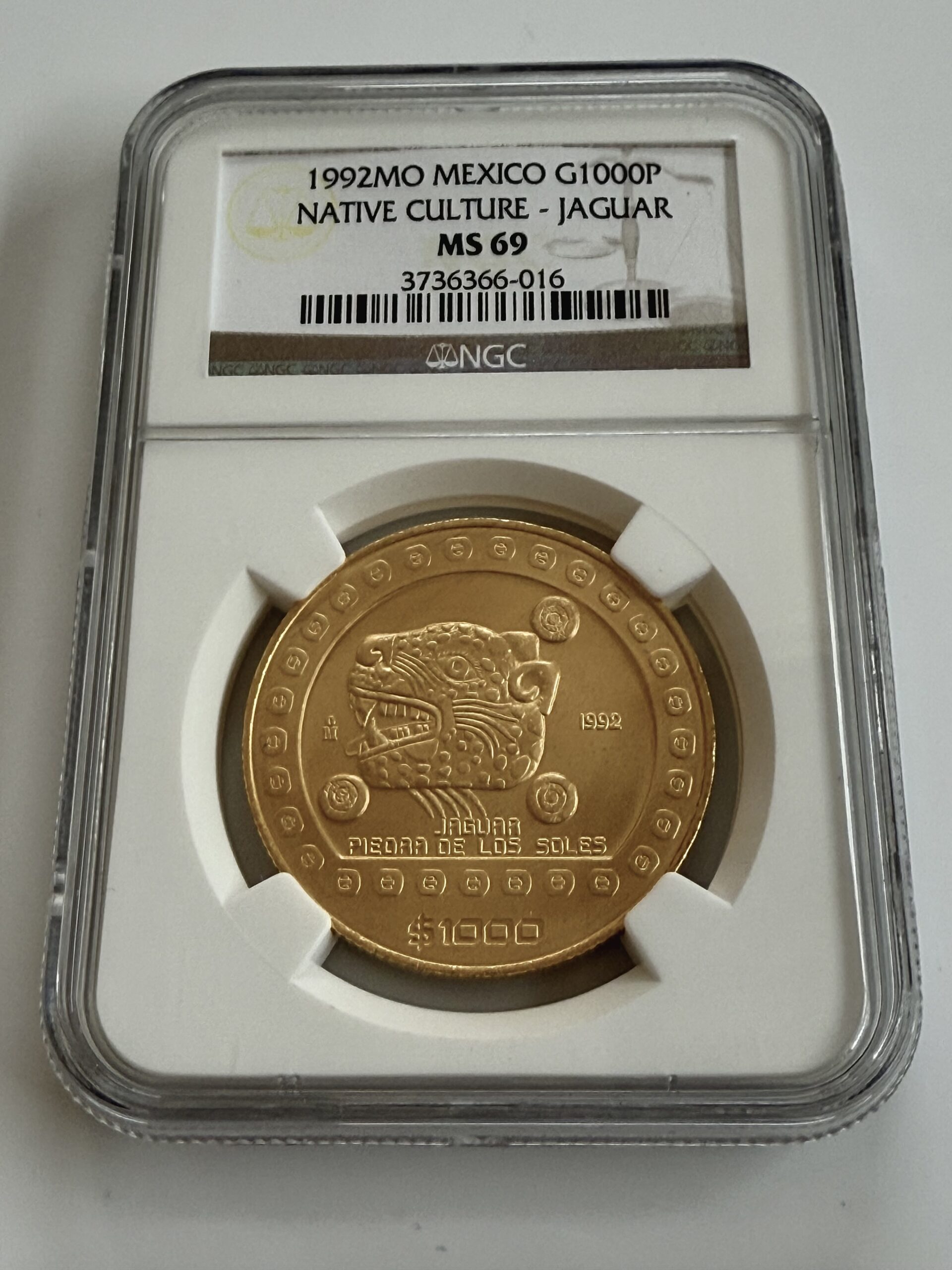 Mexico - 1992 - Jaguar - Native Culture - Pre-Columbian Aztec