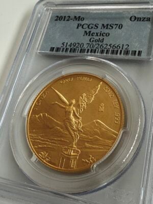Mexiko 2012 Libertad Goldmuenze 1 oz PCGS MS70