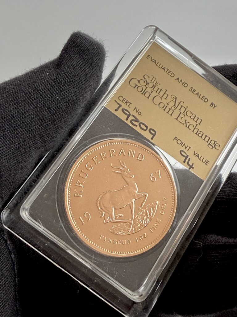 Kruegerrand del Sud Africa del 1967, 1 oz, oro Proof, SAGCE PV94