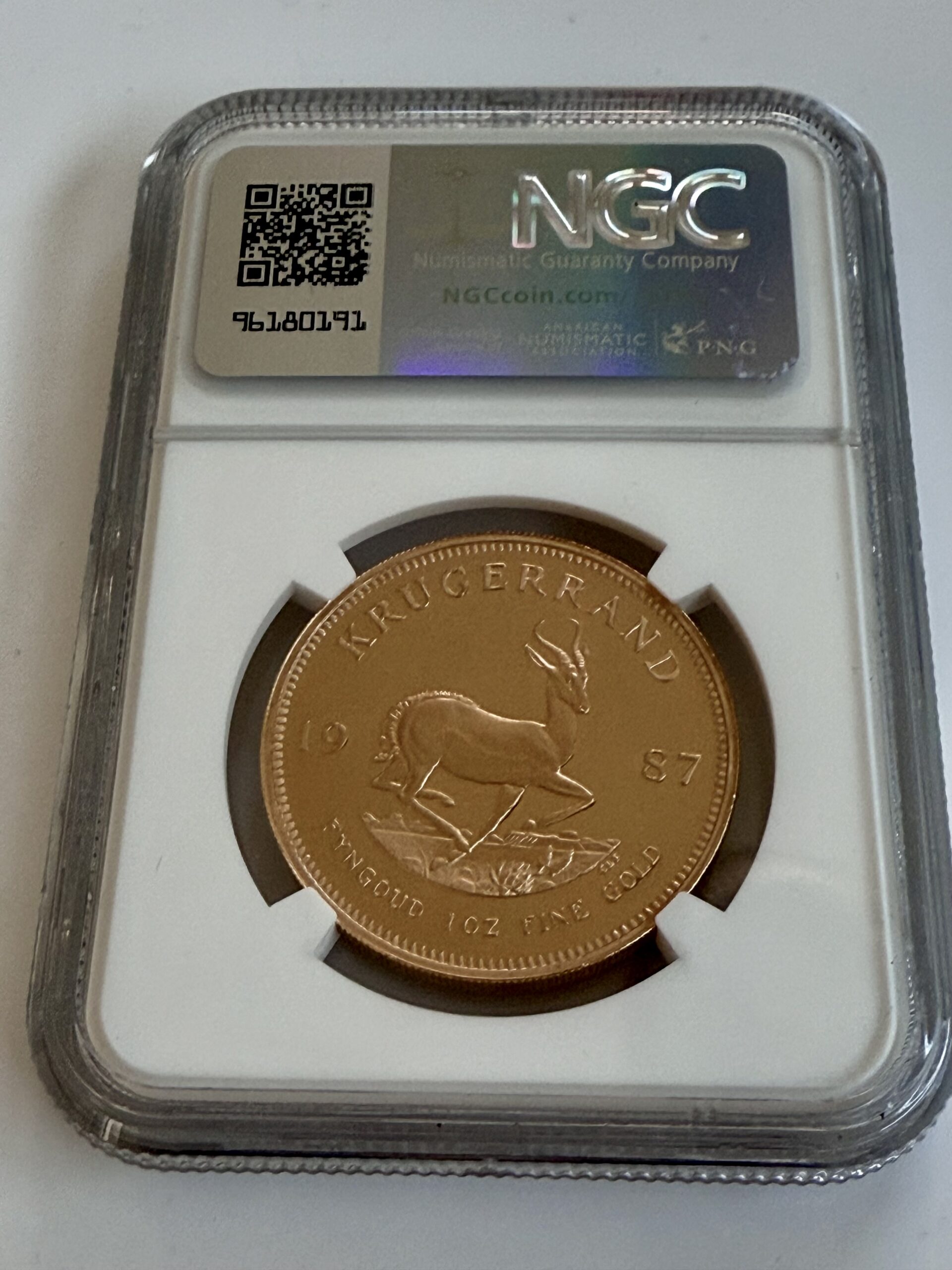 南非– 克鲁格兰– 1987 – 1 盎司