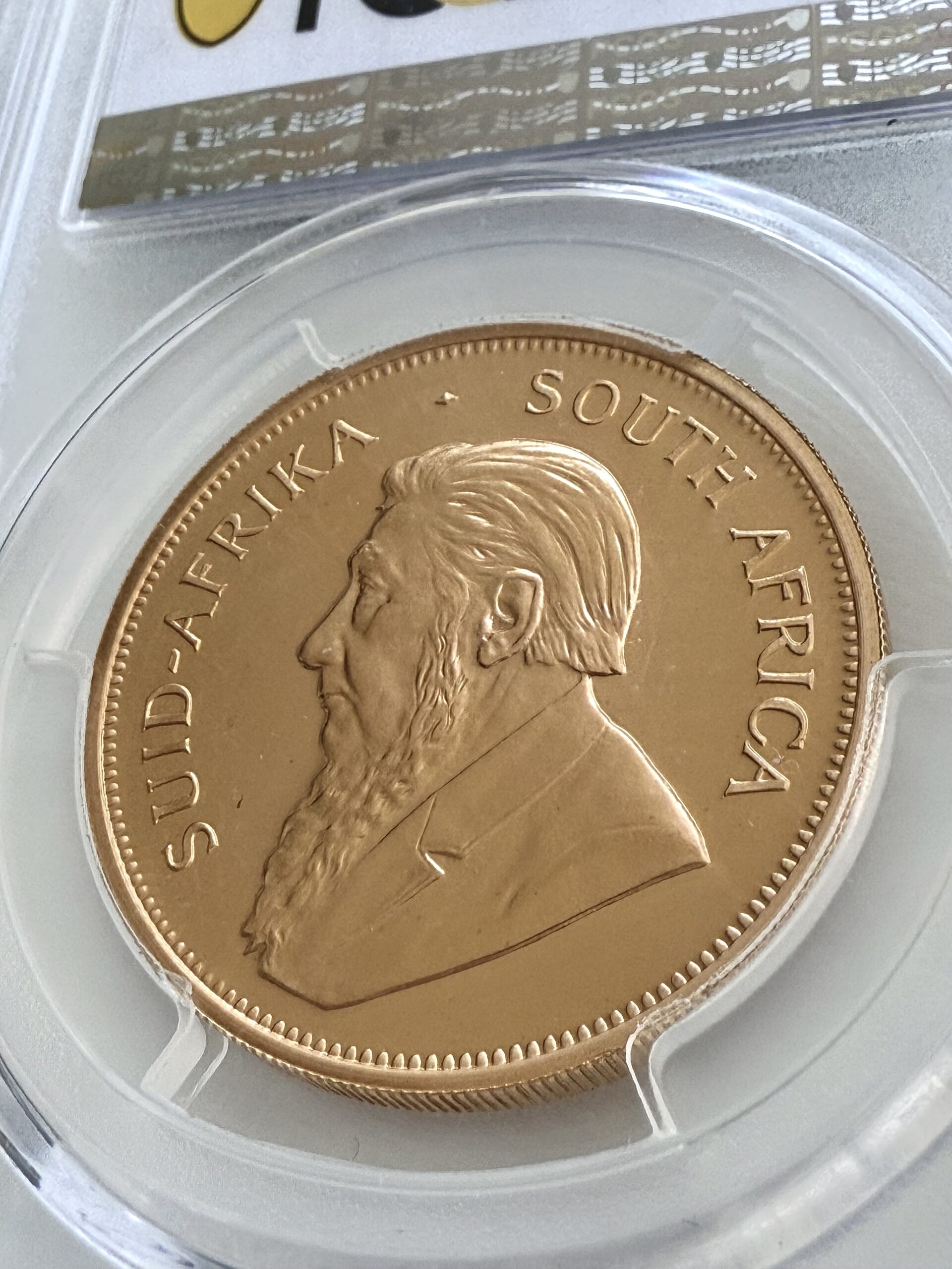 kruegerrand–1983–1oz-gold-pcgs-pr69-dcam_4 Krugerrand 1983 1 oz Goldmünze in Proof, PCGS PR69 DCAM – südafrikanische Sammlermünze mit tiefem Spiegelglanz und Springbock-Motiv
