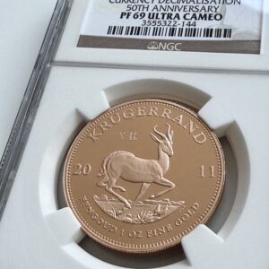 2011年克鲁格 - 50年十进制 - 1盎司金币 - NGC PF69 UCAM - 中国
