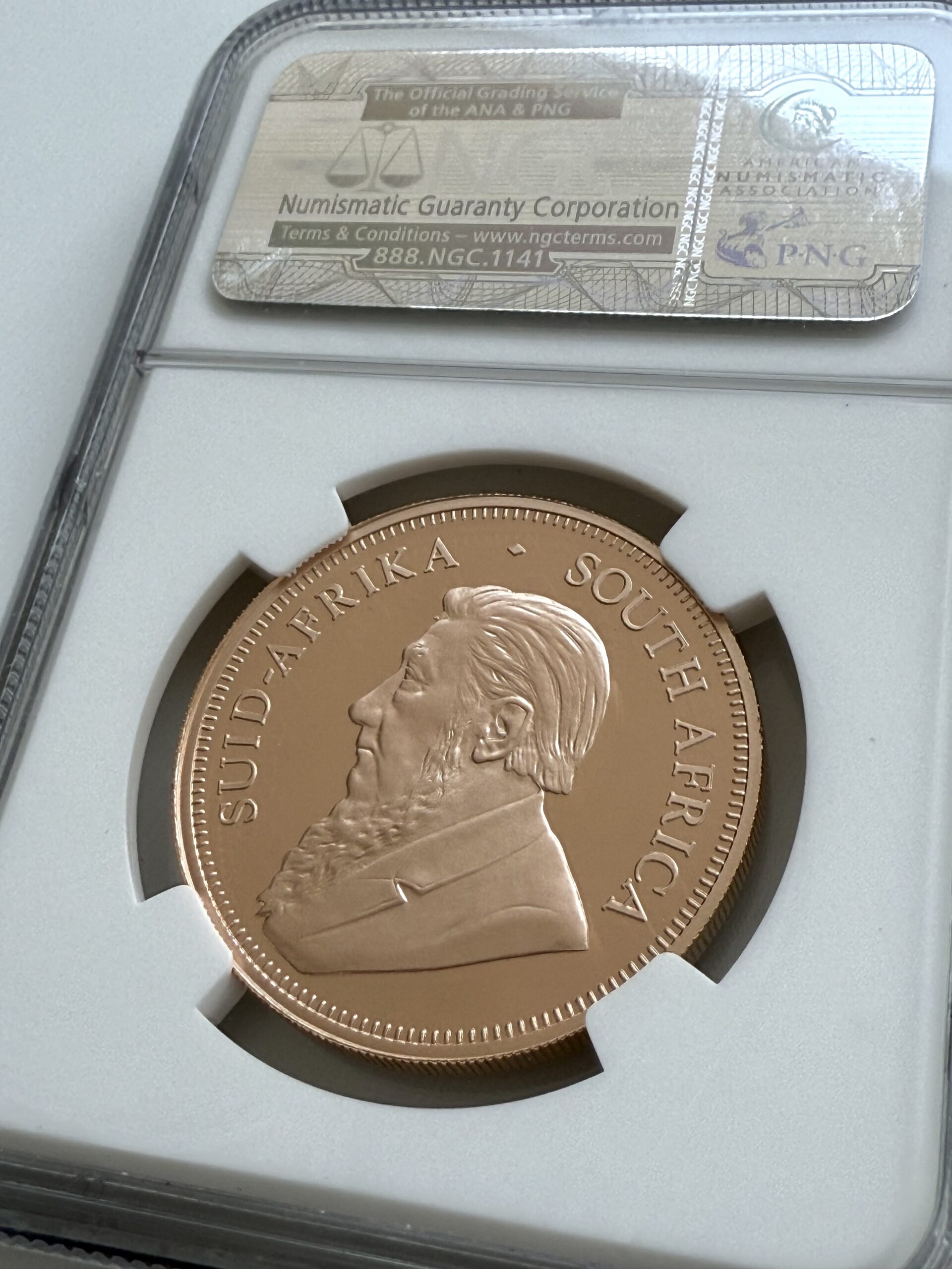 克鲁格兰2011 年十进制精制1 盎司黄金– NGC PF69 UCAM