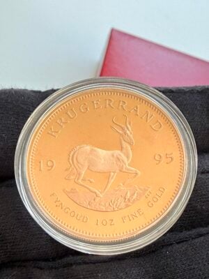 South Africa 1995 Krugerrand 1 oz Proof Gold Coin with Springbok Motif