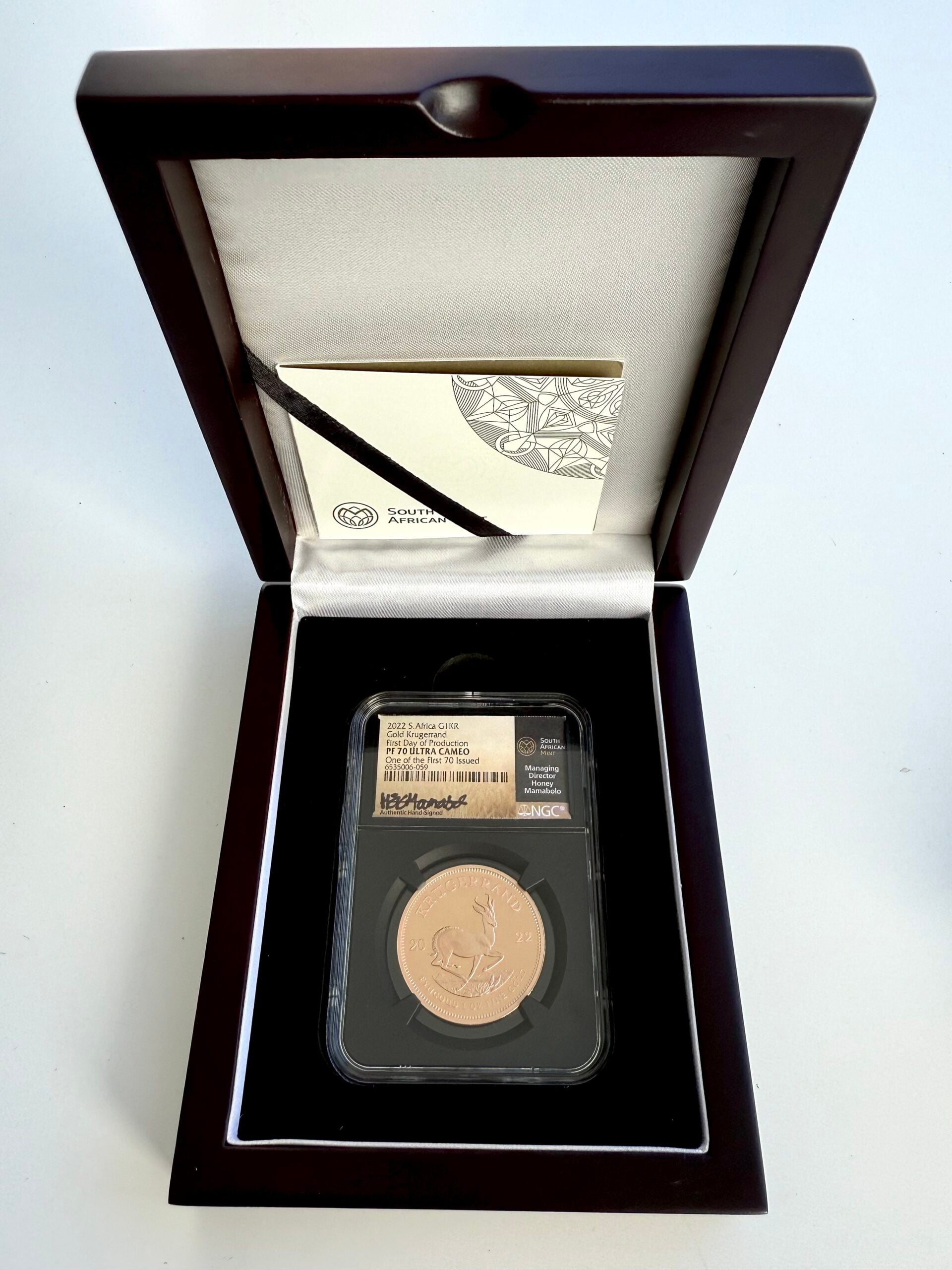 South Africa – Krugerrand – 2022 – 1oz Proof Gold