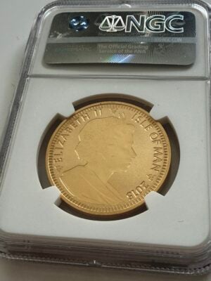 Isle-of-Man-2015-天使-incuse-反向证明-1oz-gold-NGC-pf70_2 2015年马恩岛天使1盎司金质精制品——NGC PF70 Incuse 设计