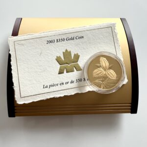 2003 Kanada $350 Goldmünze White Trillium – Proof mit Etui und Zertifikat