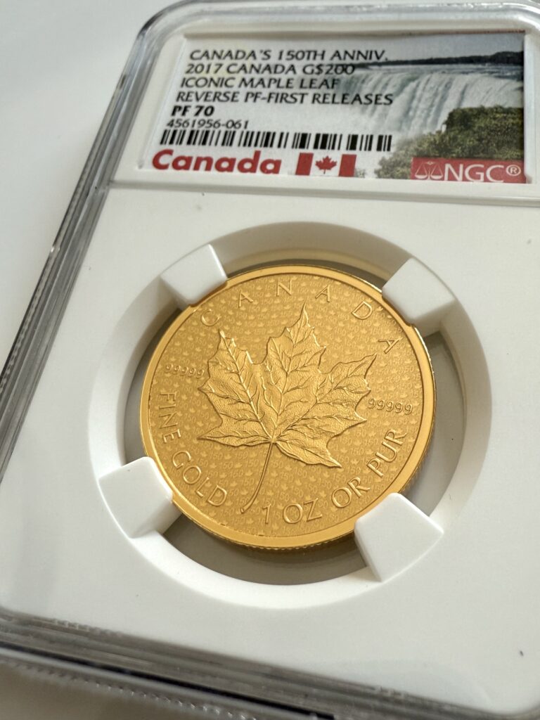 2017 Kanada 150 Jahre Maple Leaf – 1 oz Gold Proof, NGC PF70 Ultra Cameo
