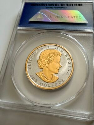 加拿大-2018-$300-枫叶-永远-1oz-铂金-反向证明-首次发布-anacs-rp70-dcam_2 2018 加拿大 $300 枫叶永久 – 1 盎司铂金反向精制,ANACS RP70 DCAM