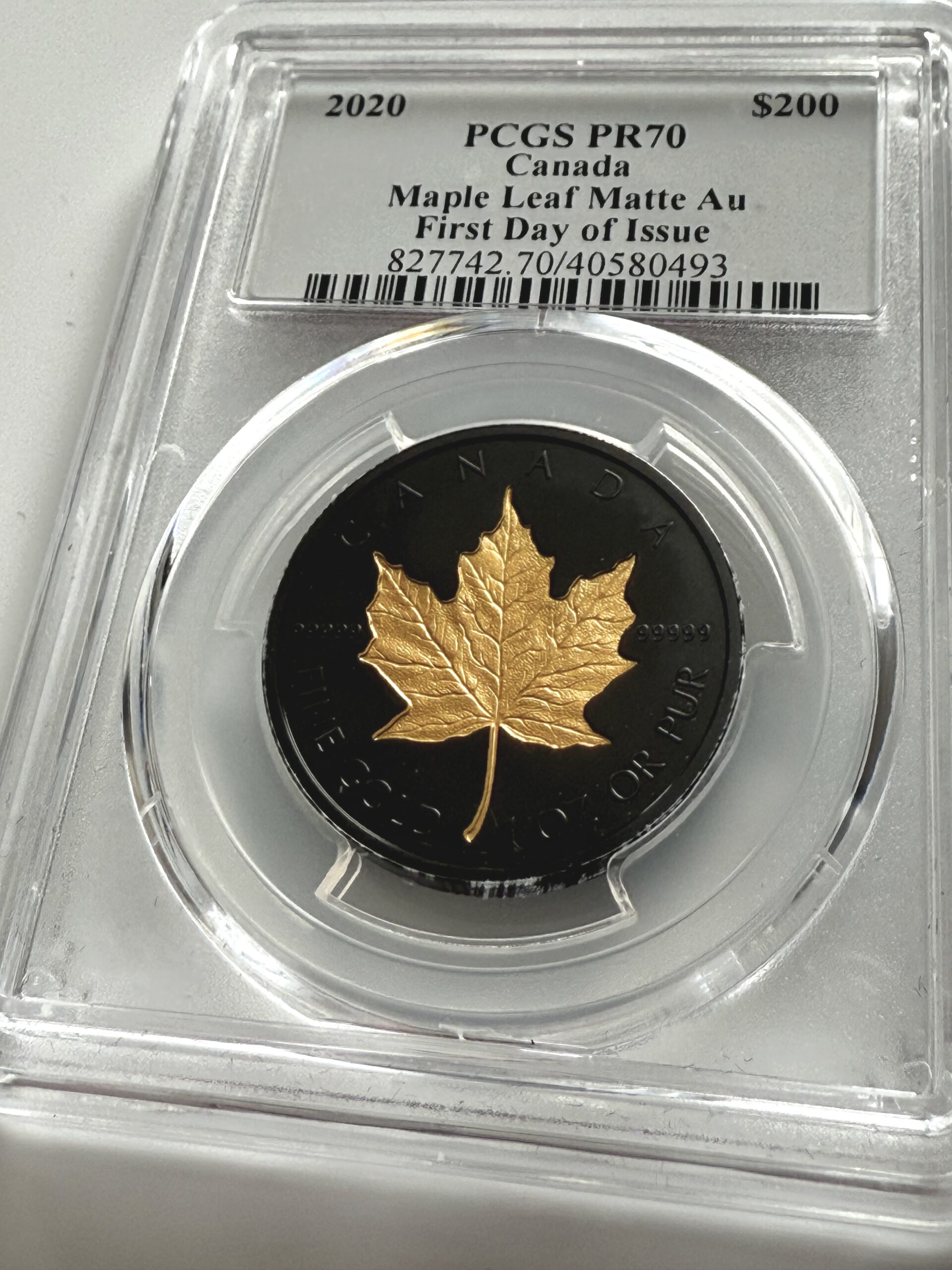 2020 Canada 1oz Gold Maple Leaf PR70 FDI PCGS
