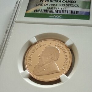 2014年南非克鲁格兰1/2精铸金币 – NGC PF70 Ultra Cameo，首创300枚