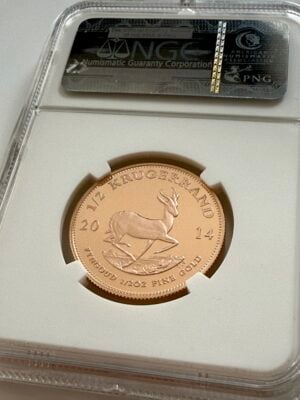 克鲁格兰德-2014-1-2盎司-首创-300-精铸金币-NGC-PF70-ucam_2 2014年南非克鲁格兰1/2精铸金币 – NGC PF70 Ultra Cameo,首创300枚
