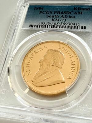 1984年南非克鲁格兰1盎司金币 – PCGS PR68 DCAM精制