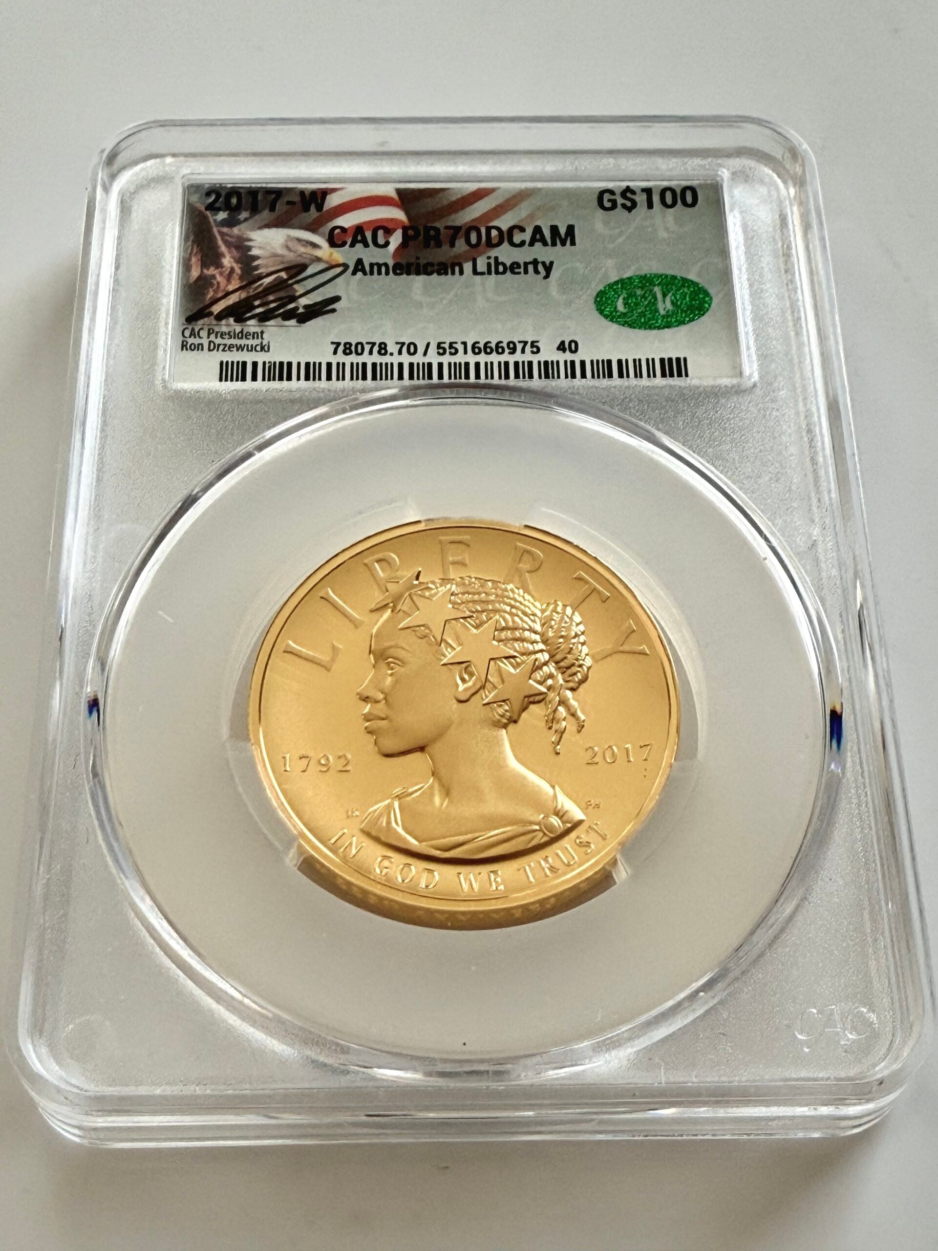 Lady Liberty - 2017 - CAC - Label Ron Drzewucki