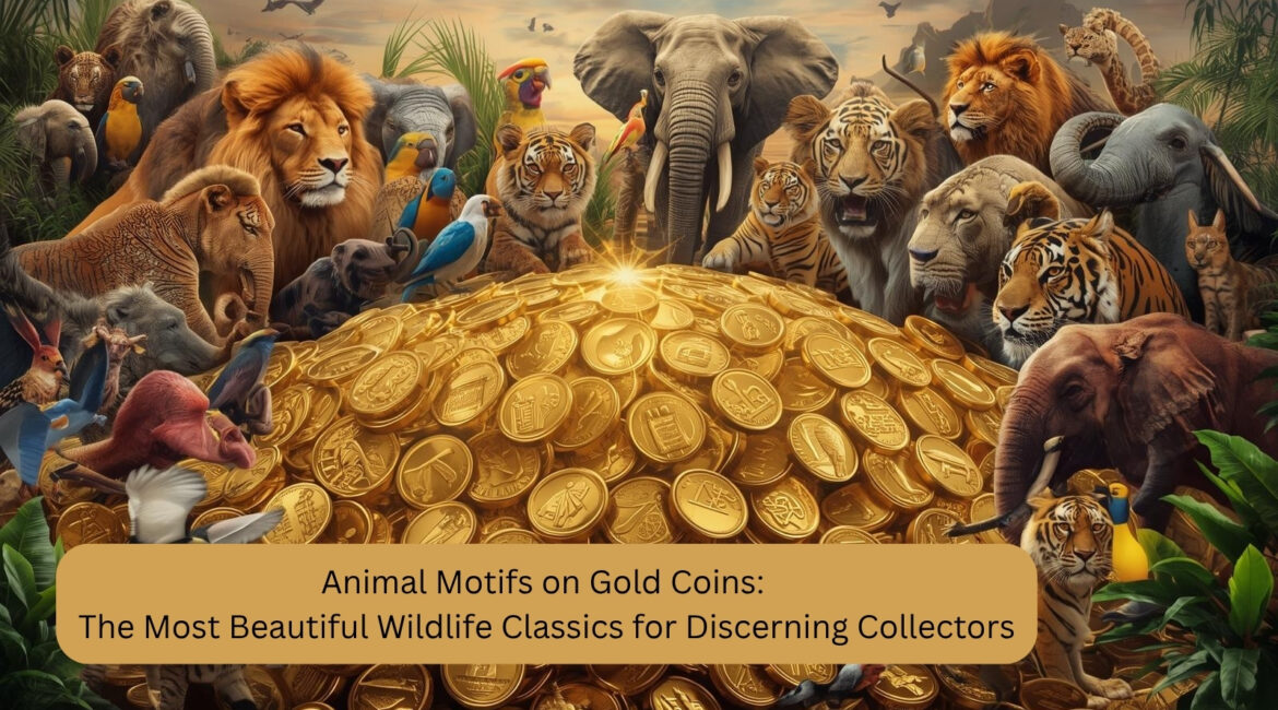 Immagine dell'eroe che raffigura una collina di monete d'oro con motivi animali, circondata da leoni, elefanti, tigri e uccelli esotici su uno sfondo tropicale.