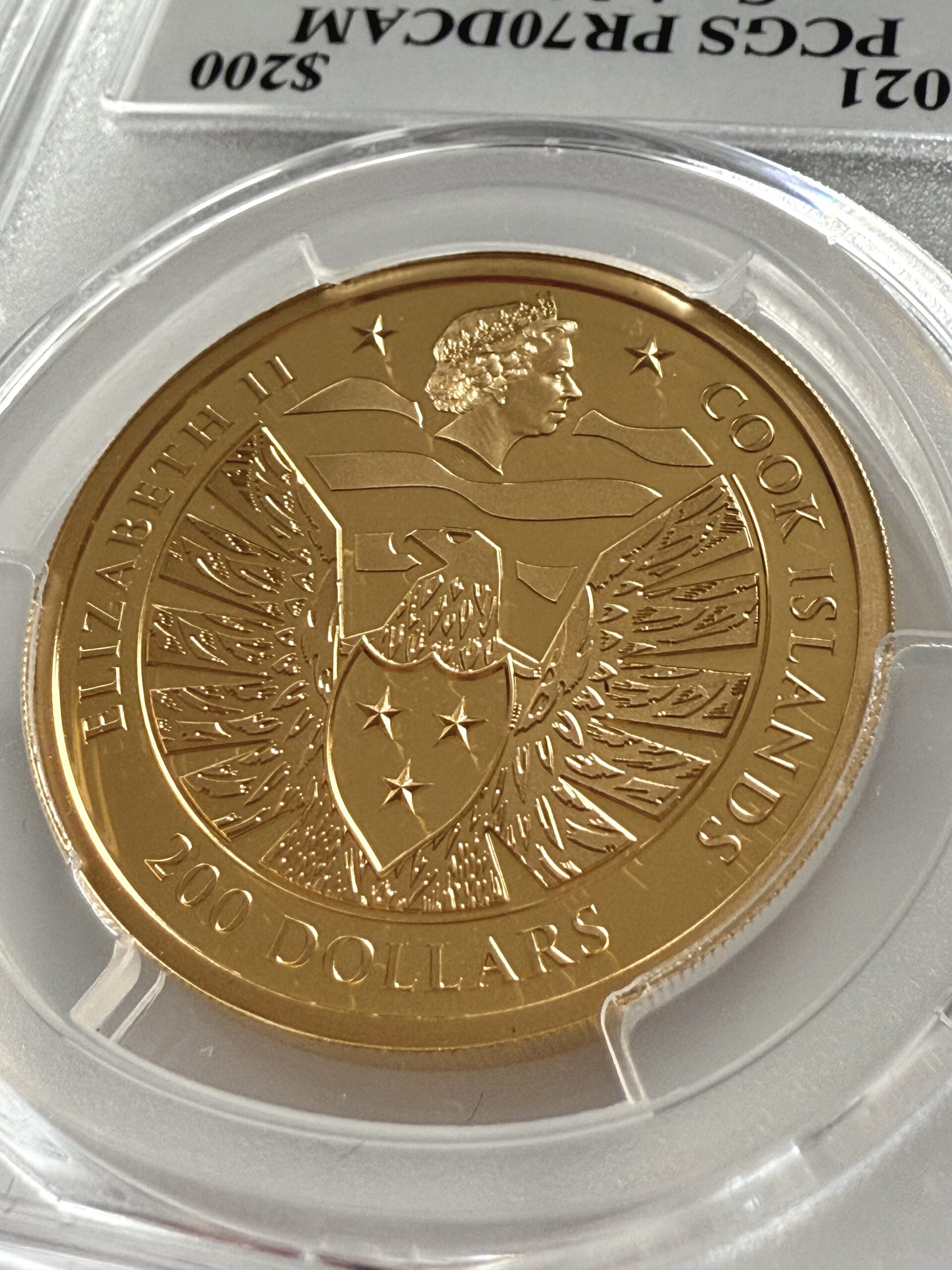 Cook Islands - 2021 - 200 Dollars - Legacy Eagle - 1oz Gold Proof