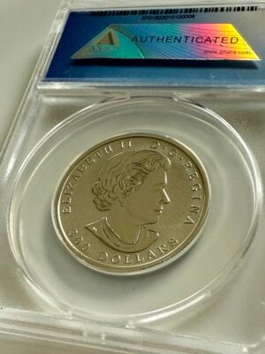 canada-2016-300-cad-maple-leaf-forever-platinum-first-release-anacs-rp70-dcam_2 Канада «Кленовый лист навсегда» 2016 года — платина весом 1 унция (9995 пробы) в футляре ANACS, реверс, частично позолоченные кленовые листья