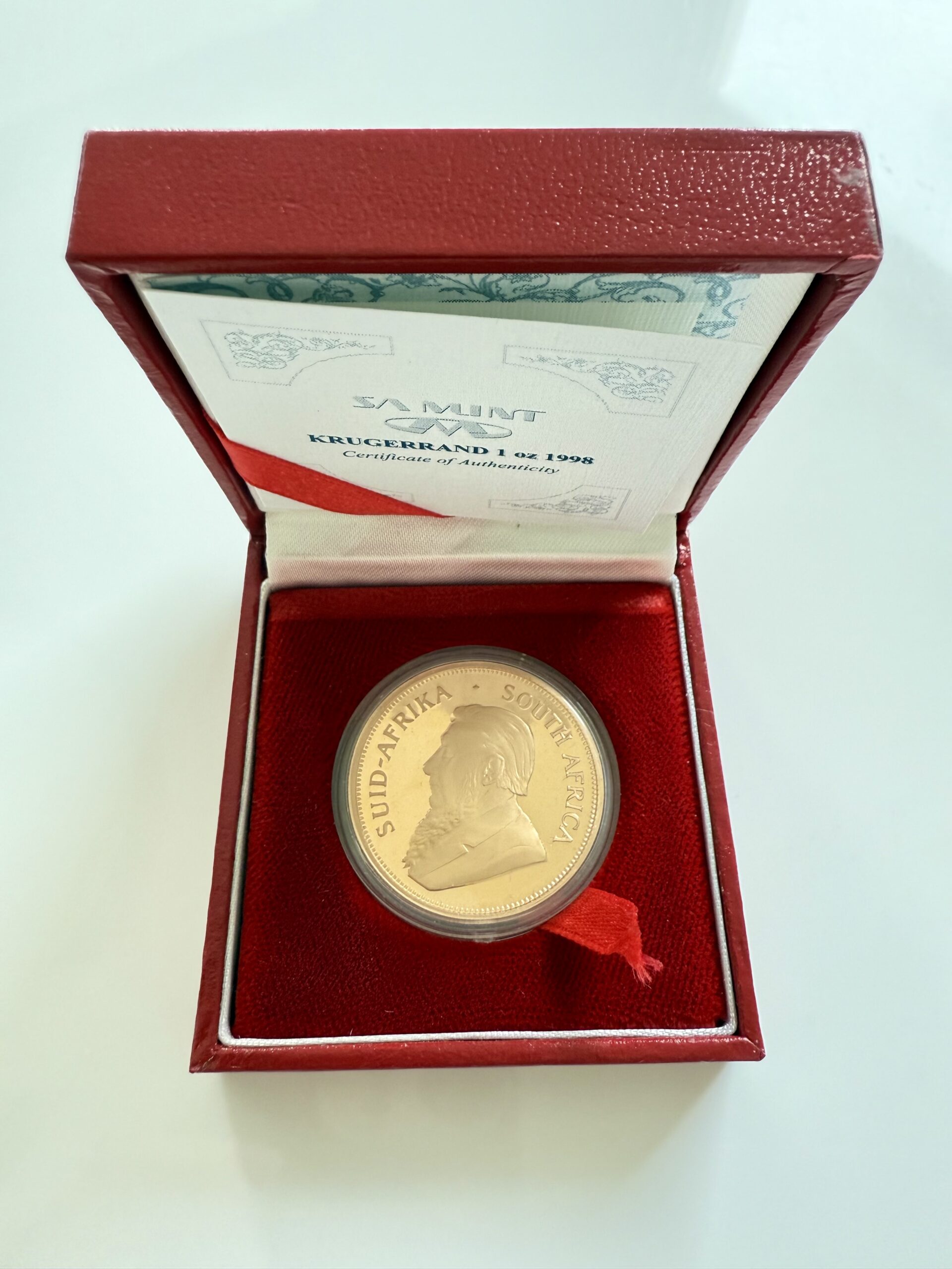 South Africa - Krugerrand - 1998 - 1oz Proof Gold Coin