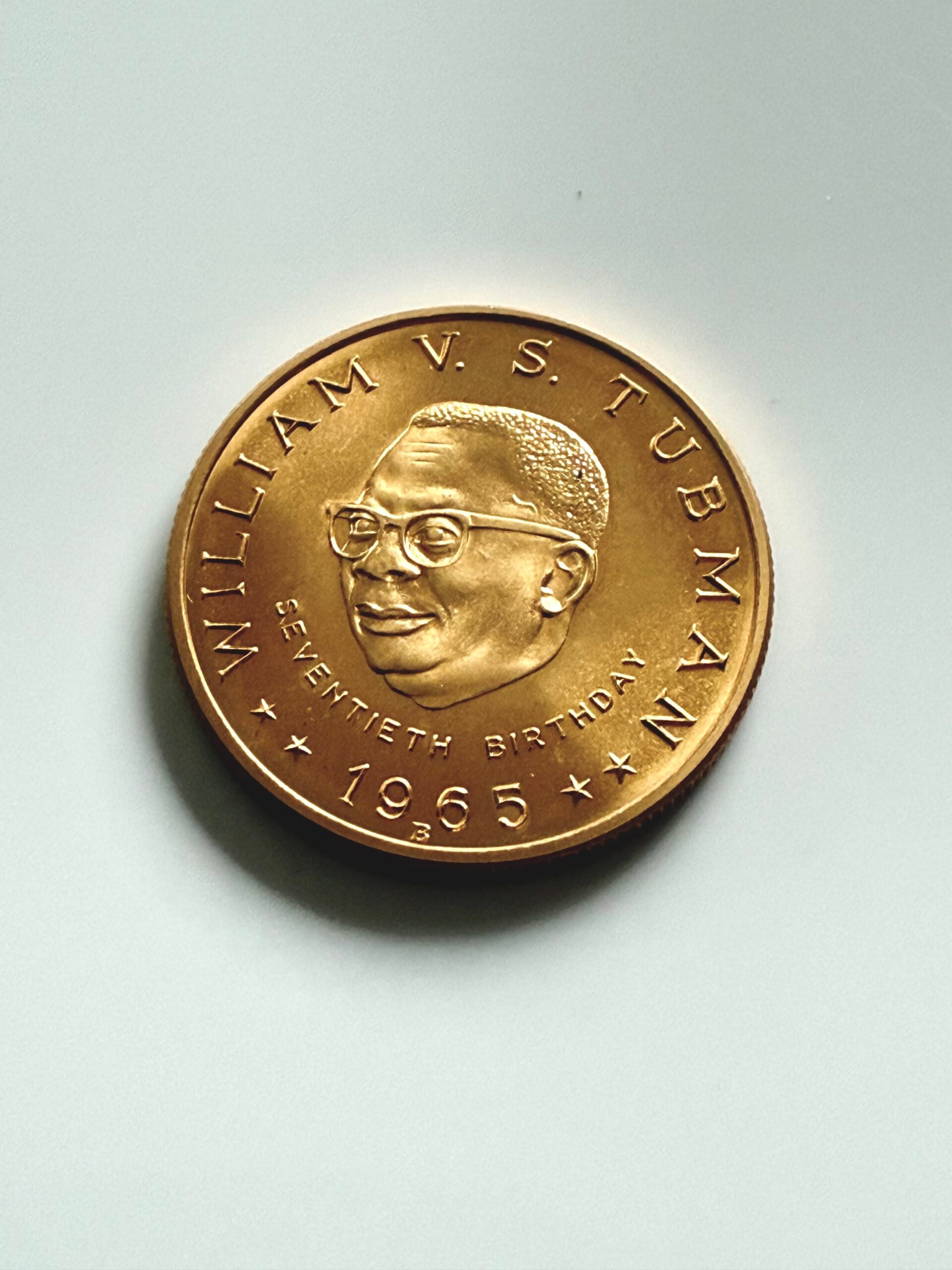 Liberia - 1965 - 25 Dollars - William VS Tubman's 70th Birthday
