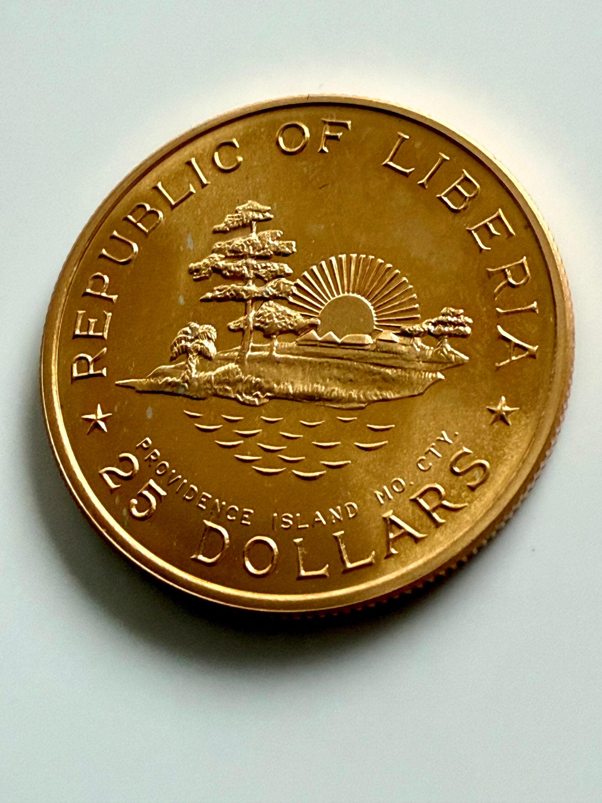 Liberia - 1965 - 25 Dollars - William VS Tubman's 70th Birthday