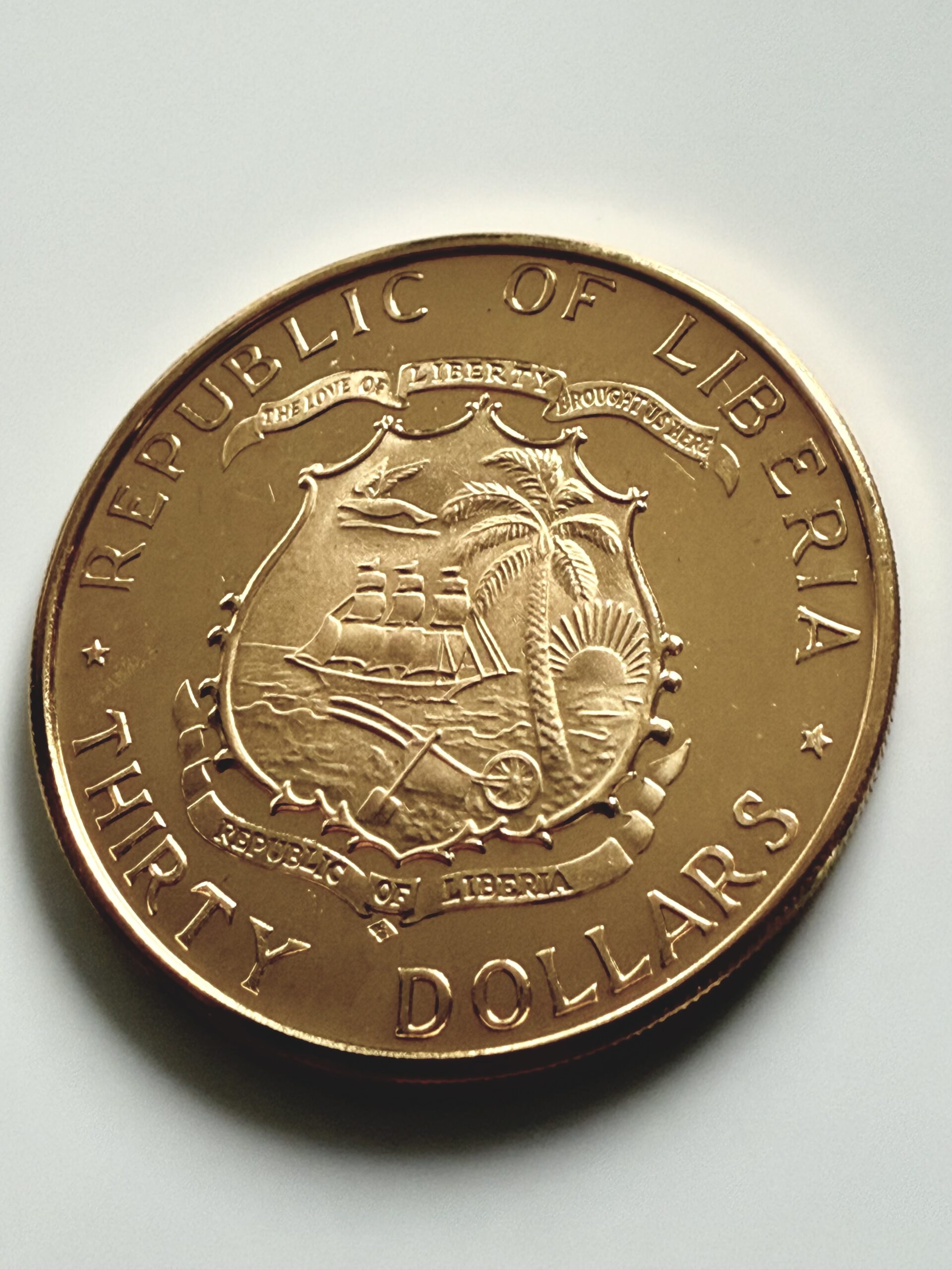 利比里亚- 1965 年- 30 美元- 威廉·塔布曼总统