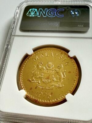 malesia-1976-500-ringgit-malese-tapir-gold-ngc-ms66-coa-003_2 Malaysia 1976 500 Ringgit Gold Malayan Tapir aus der Conservation Series im NGC-Holder MS66, Cert 8582265-003