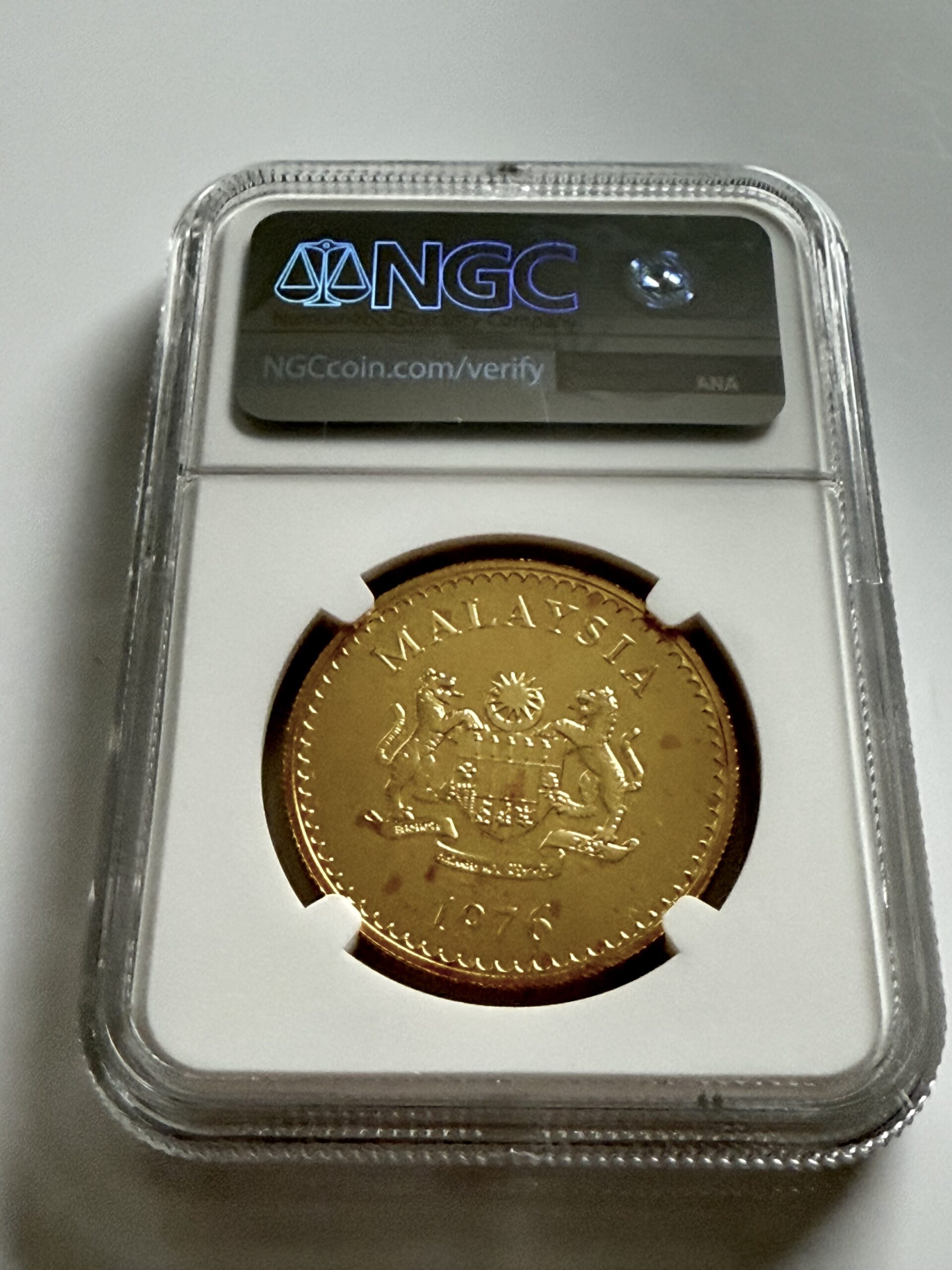 马来西亚- 1976 - 500 林吉特- 马来貘- 金奖