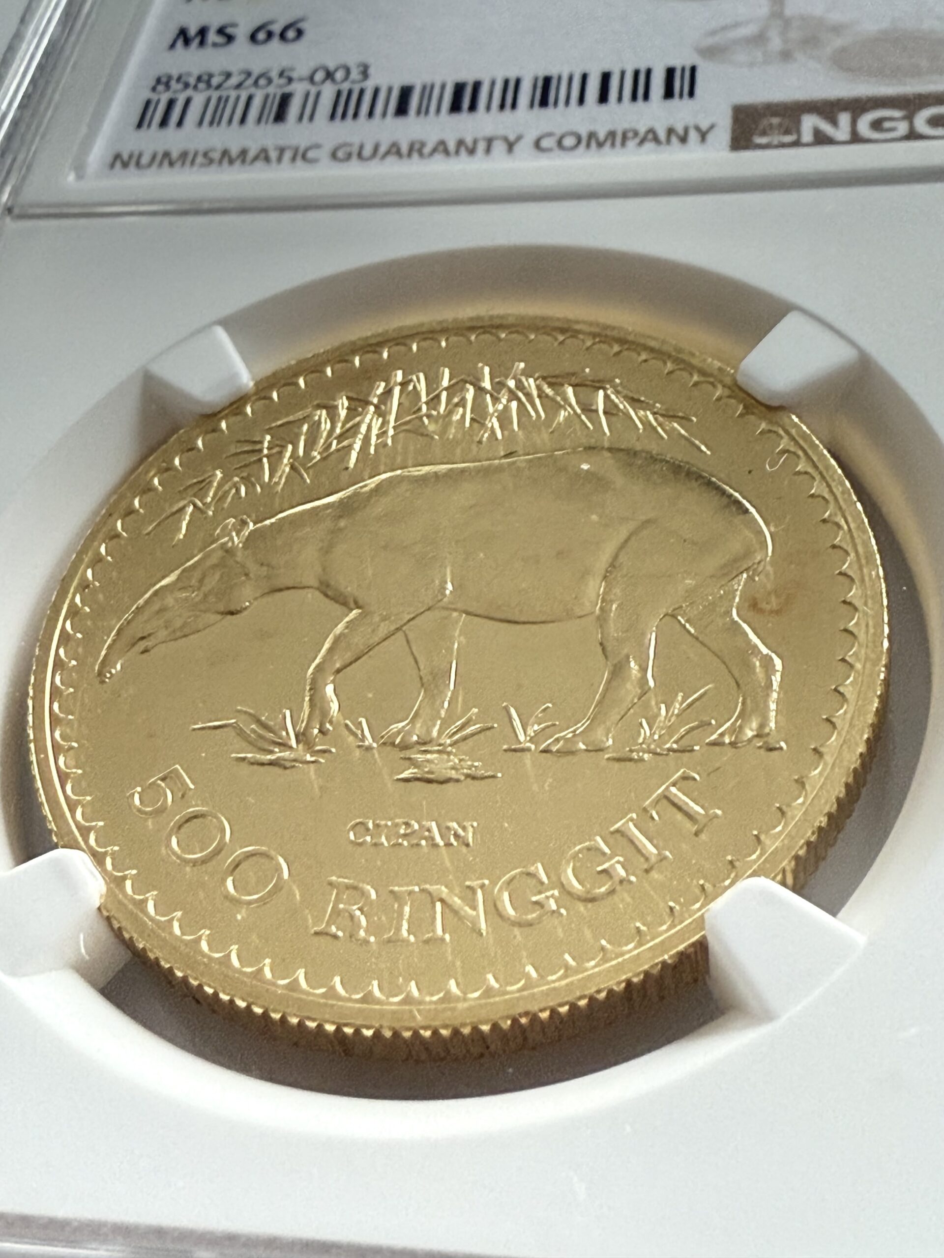 Malaysia - 1976 - 500 Ringgit - Malayan Tapir - Gold