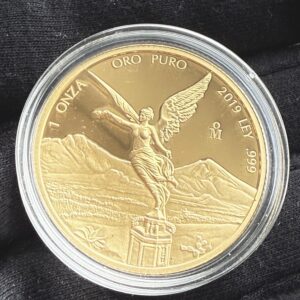 墨西哥2019年1枚胜利女神透明胶囊的Onza Libertad金币