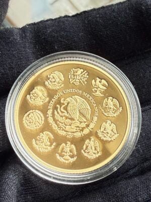 墨西哥-2019-自由-1-翁萨-围攻戈廷-金-检1oz_2 墨西哥2019年1枚胜利女神透明胶囊的Onza Libertad金币