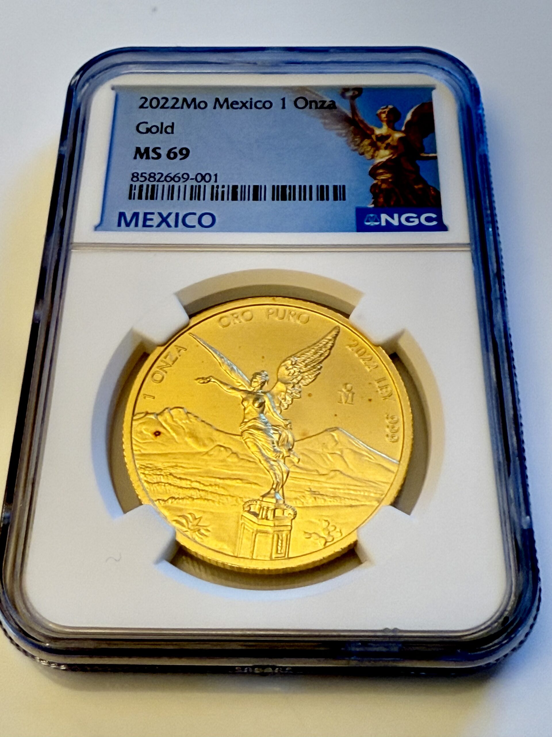 墨西哥- 2022年- Libertad - 1盎司金币- NGC MS69 - COA-001 - RareCoin