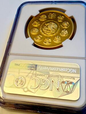 墨西哥-2023-自由-金币-1盎司-NGC-PF70UCAM-COA-005_2 2023年墨西哥金Libertad 1 Onza Proof PF70 Ultra Cameo,佩戴NGC护套,附蓝色墨西哥标签和Mo Mintmark,证书8582671-005