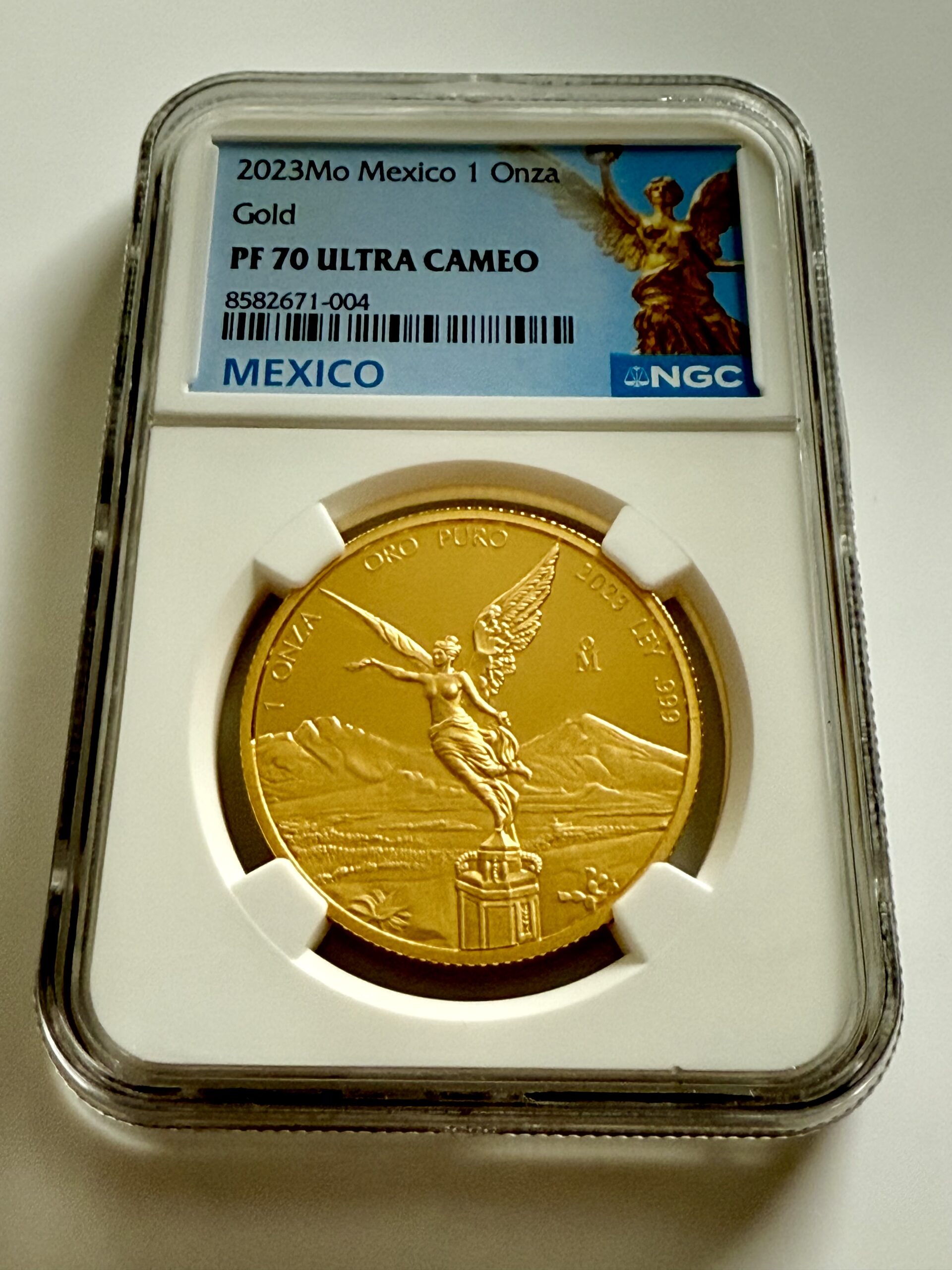 最高鑑定品　NGC-PF70　2022 中国 仏教像 金張銅メダル 墨西哥- 2023 - Libertad - 1盎司精铸金币