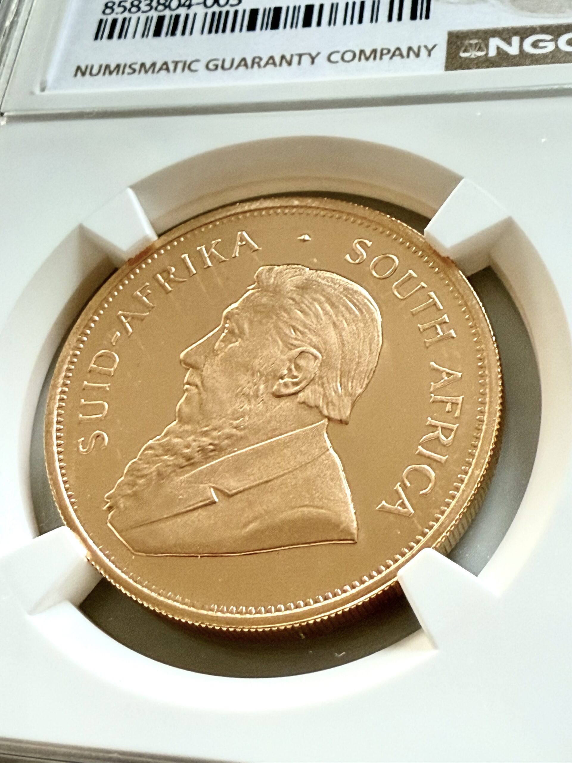 sudafrika-krugerrand-1980-1-oz-gold-proof-ngc-pf68-ucam_6 Südafrika 1980 Krügerrand 1 oz Gold Proof im NGC-Holder PF68 Ultra Cameo, Avers mit Porträt Paul Kruger, Cert 8583804-003