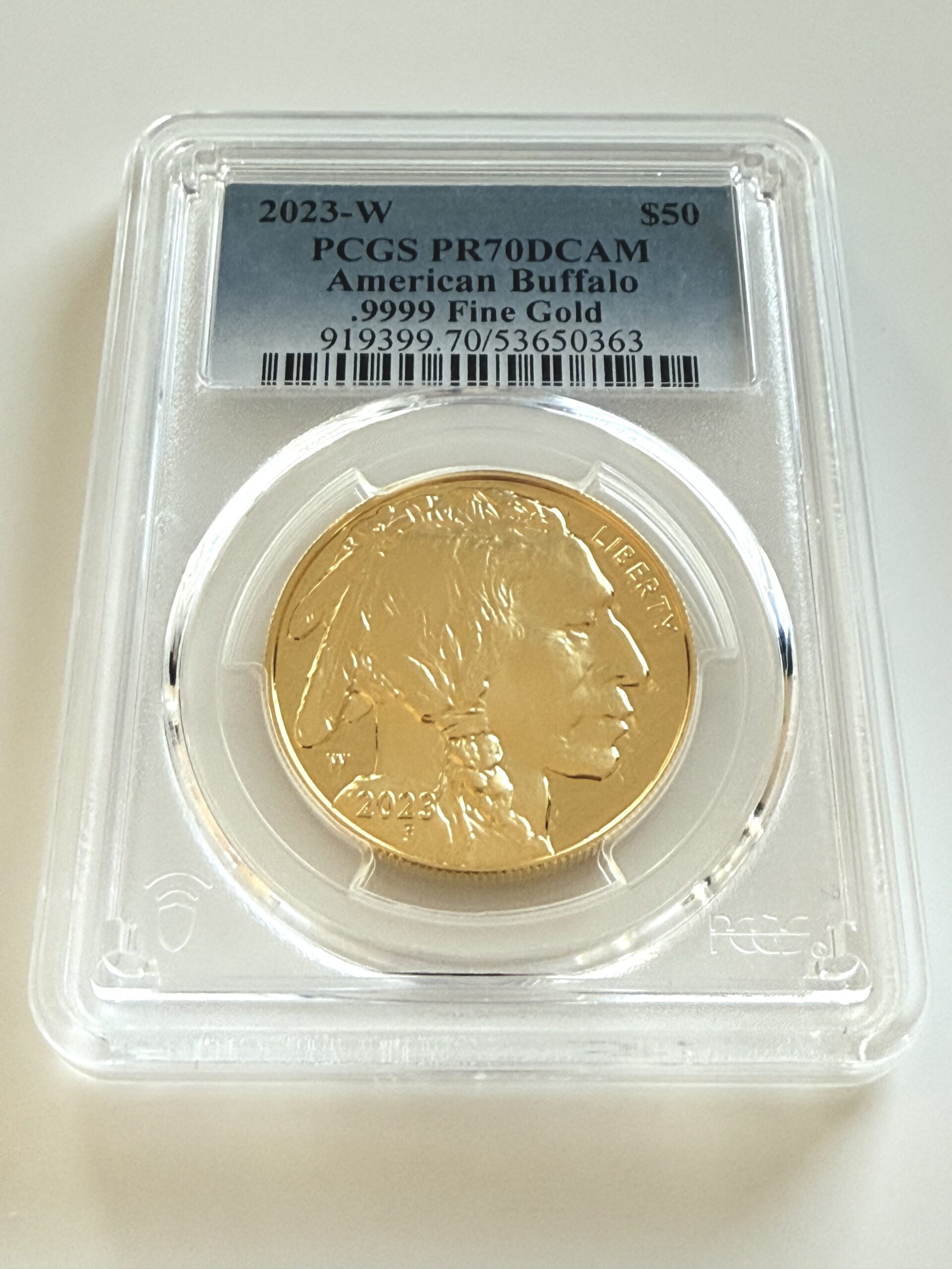 美国- 2023年- 50美元- 美洲水牛- 金质- 精制品