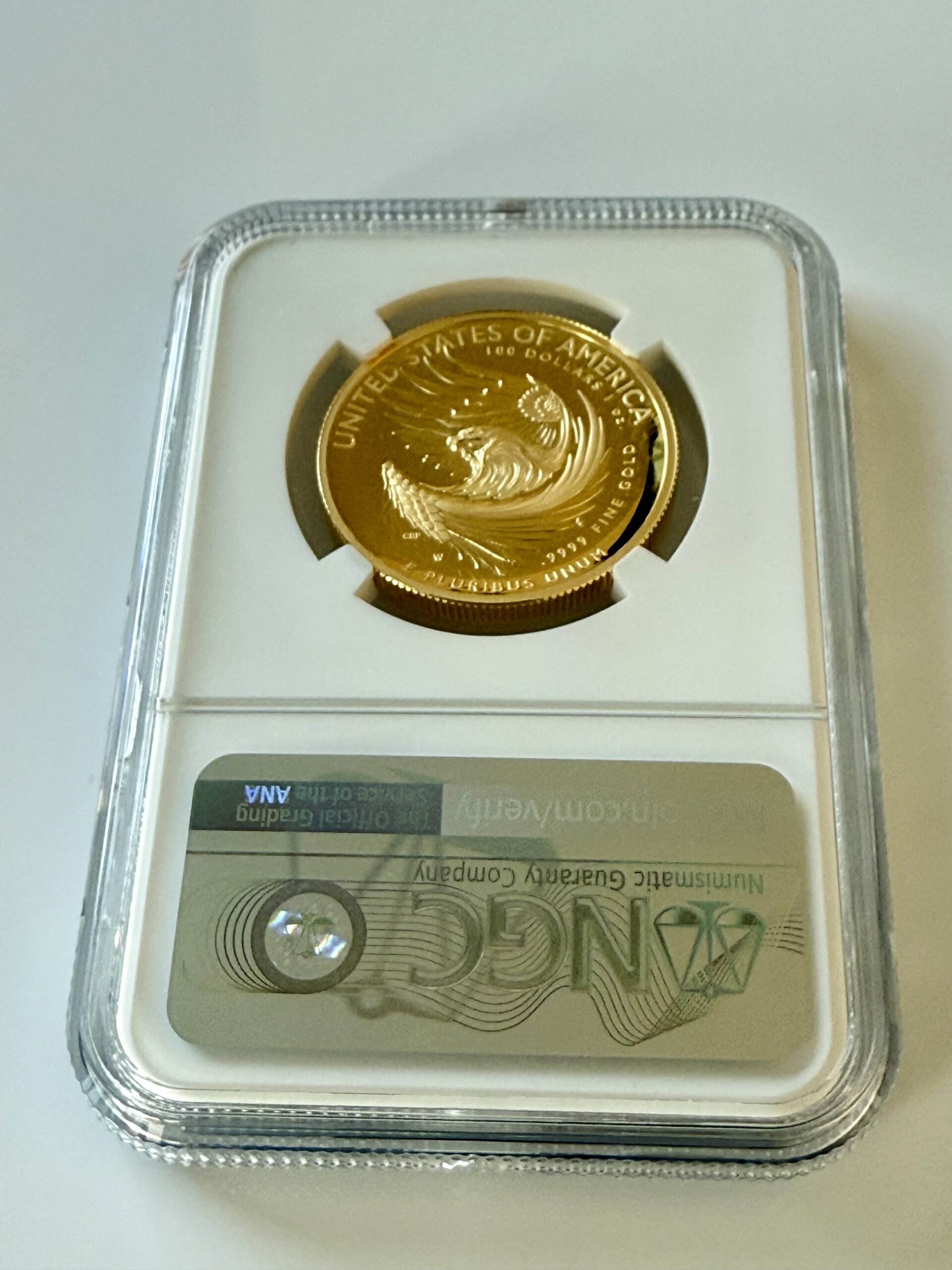 美国- 2025年- 100美元- 美国自由女神- 高浮雕- 金奖