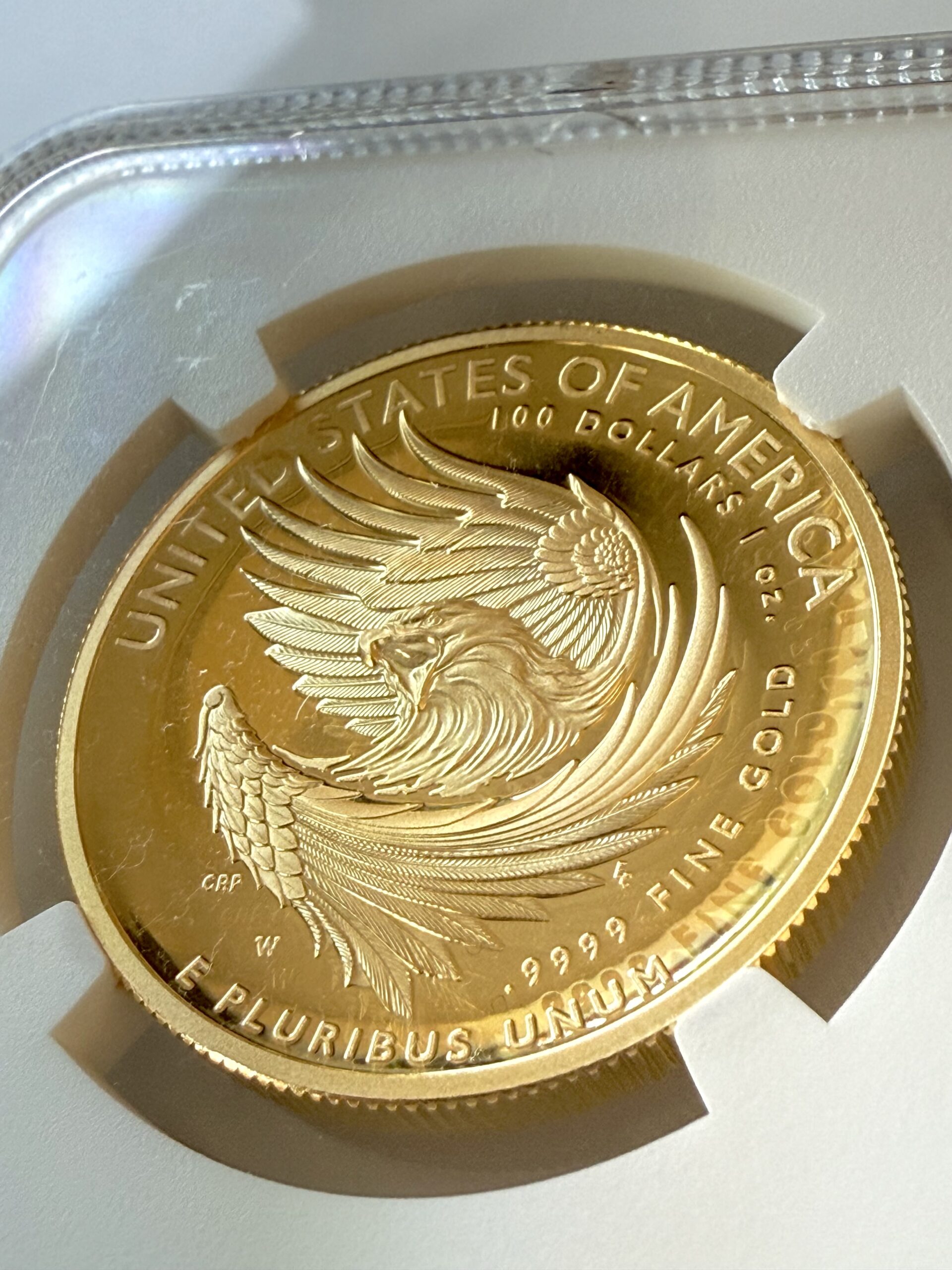 美国- 2025年- 100美元- 美国自由女神- 高浮雕- 金奖