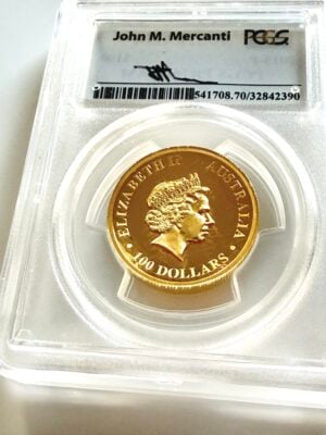 australien-2015-100-dollar-wedge-tailed-eagle-gold-1-oz-proof-high-relief-pcgs-pr70-dcam_2 Australien 2015 100 Dollar Wedge Tailed Eagle 1 oz Gold Proof High Relief im PCGS Holder PR70DCAM mit fliegendem Keilschwanzadler in Vorderansicht