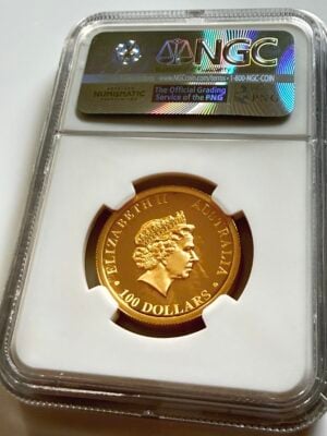 Australie-2016-$100-aigle-à-queue-en-coin-or-1-oz-proof-haut-relief-ngc-pf70-ultra-cameo_2 Australie 2016 100 Dollars Aigle à queue en coin 1 oz Or Belle Épreuve Haut Relief sous étui NGC PF70 Ultra Cameo avec étiquette signée par John Mercanti