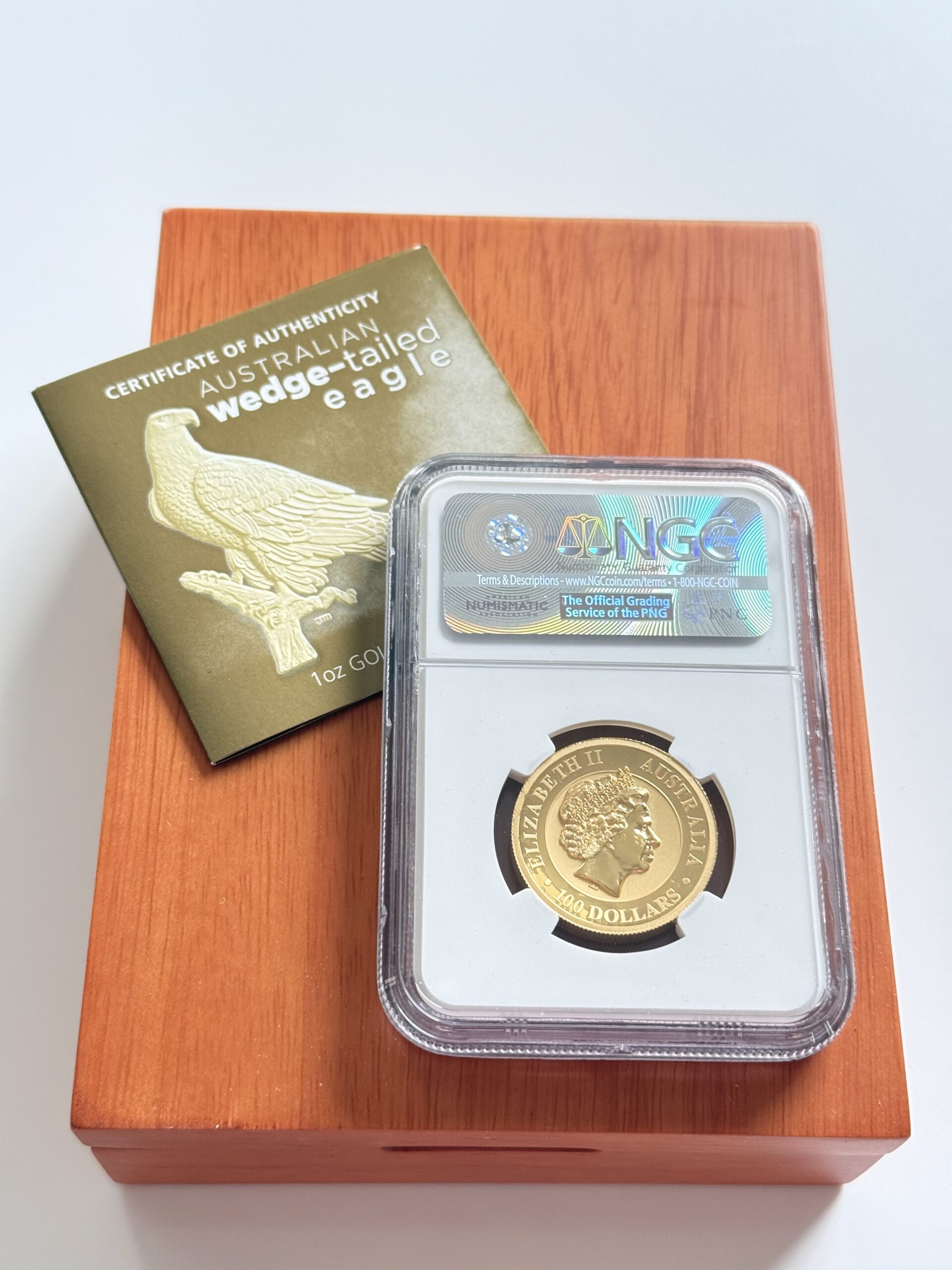 澳大利亚- 2017年- $100 - 楔尾鹰- 1盎司金奖