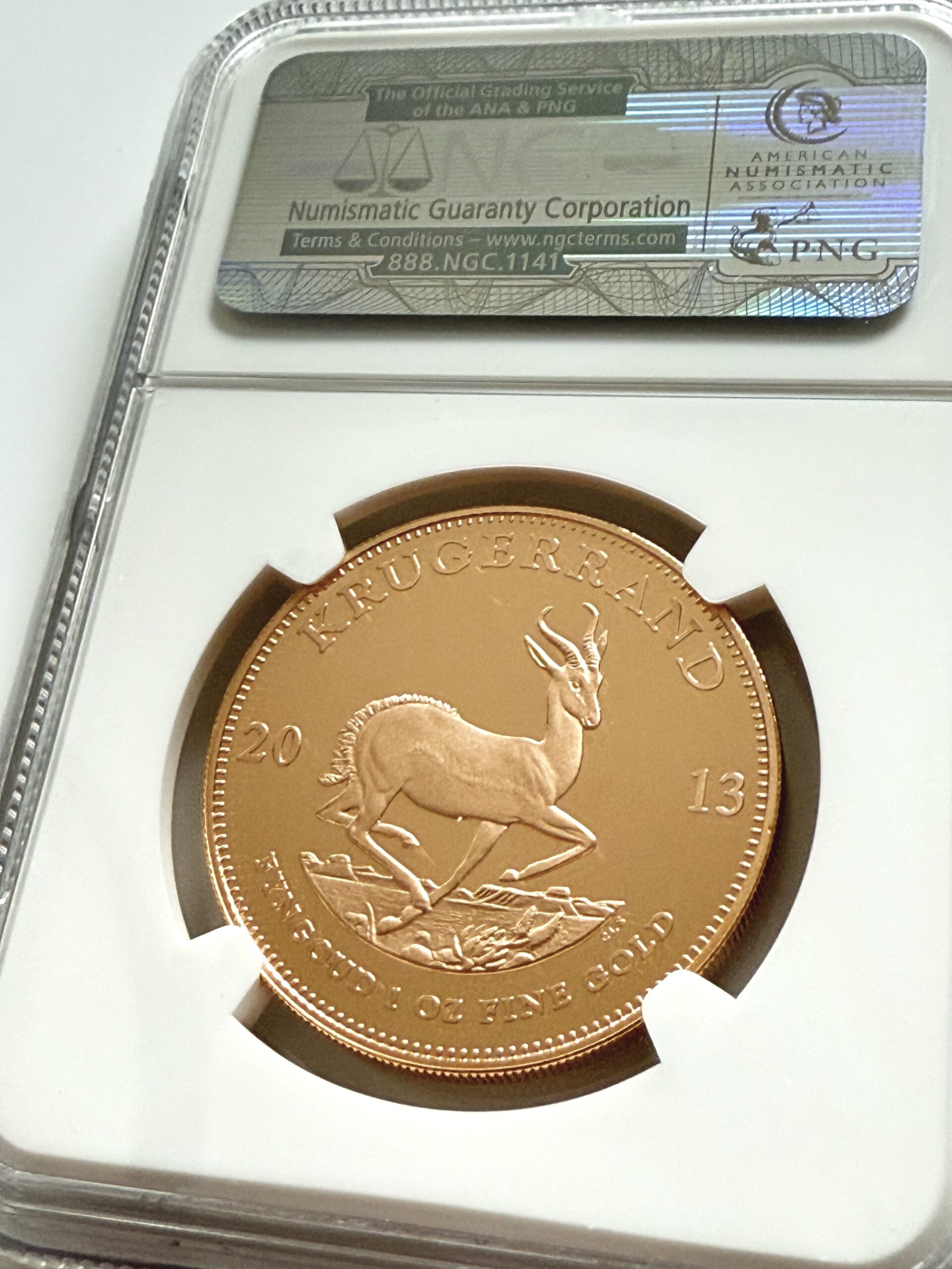 kruegerrand-2013-one-first-300-struck-ngc-pf69-ucam_2 Südafrika 2013 1 oz Gold Krugerrand Proof NGC PF69 Ultra Cameo One of First 300 Struck im NGC Holder mit Kruger Porträt