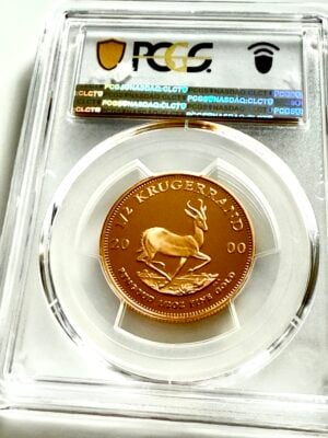 sudafrika-krugerrand-2000-1-2-oz-gold-proof-pcgs-pr69-dcam_2 Südafrika 2000 1/2 oz Krügerrand Gold Proof PCGS PR69DCAM im transparenten PCGS Holder mit Kruger Porträt