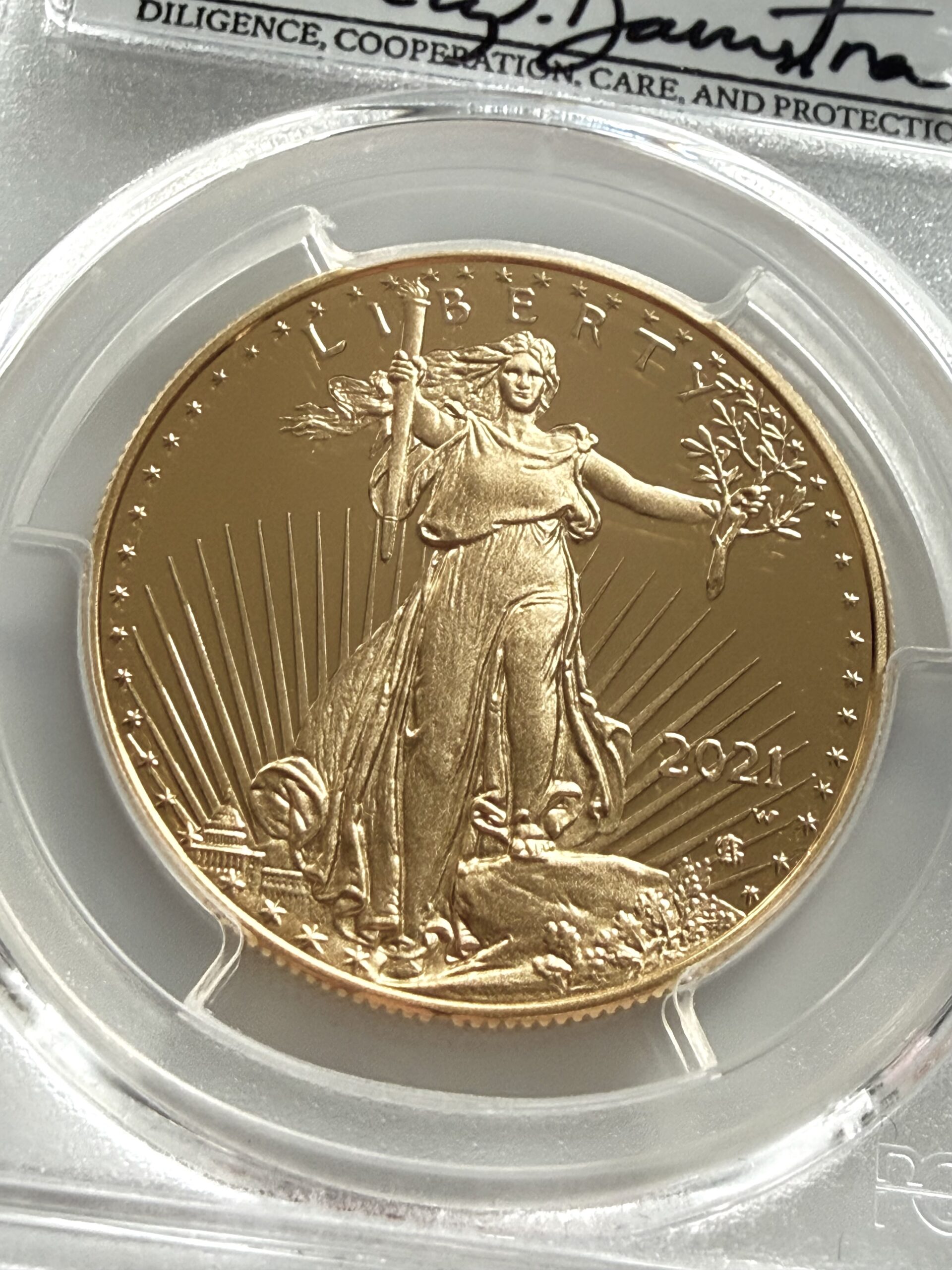 美国- 2021年- 50美元- 金版美国鹰式2型- 金版