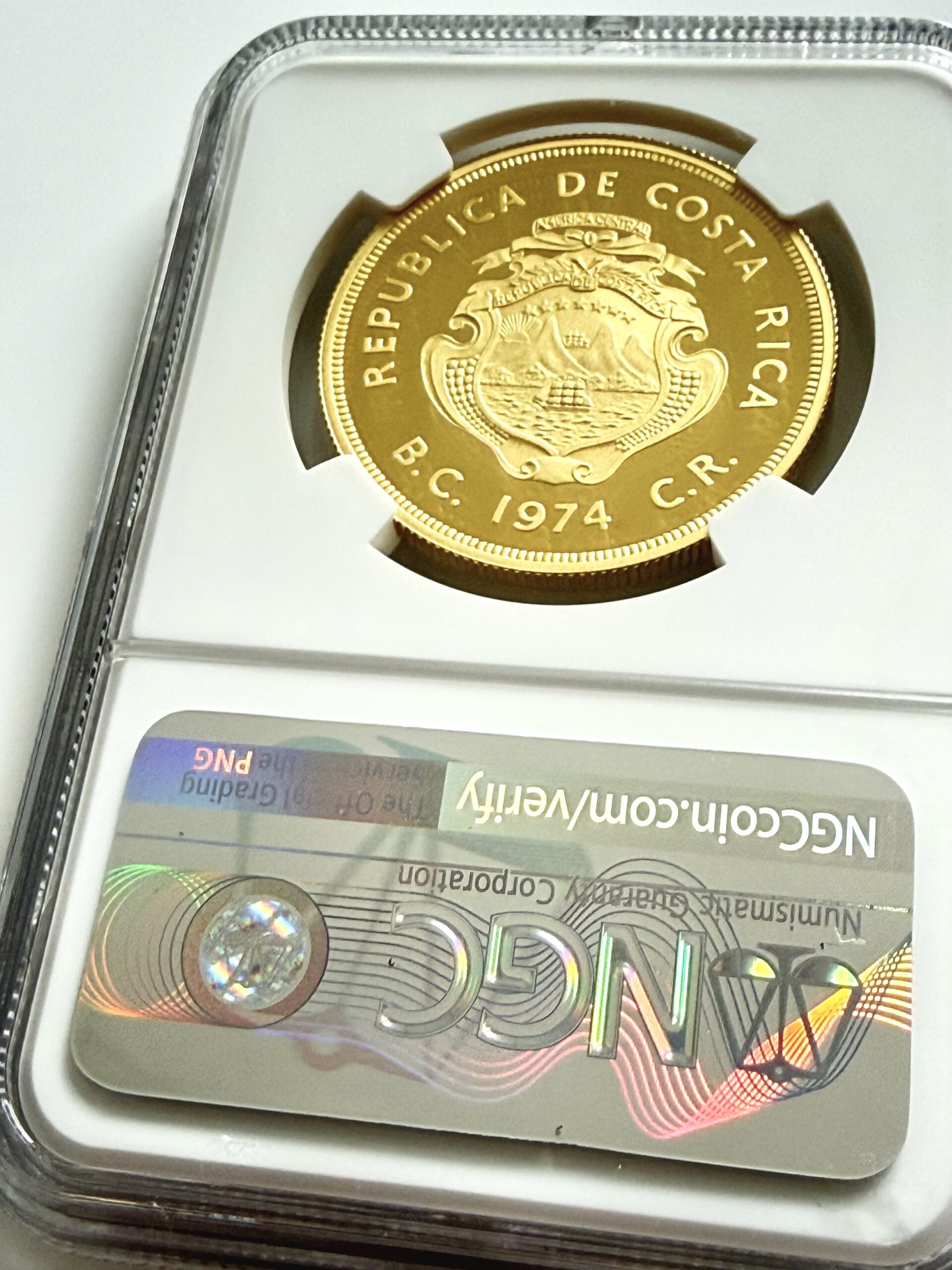 costa-rica-1974-1500-colones-anteater-conservation-series-gold-proof-ngc-pf69-ultra-cameo_2 Costa Rica 1974 1.500 Colones Goldmünze Anteater aus der Conservation Series im NGC-Holder mit Erhaltungsgrad PF69 Ultra Cameo.