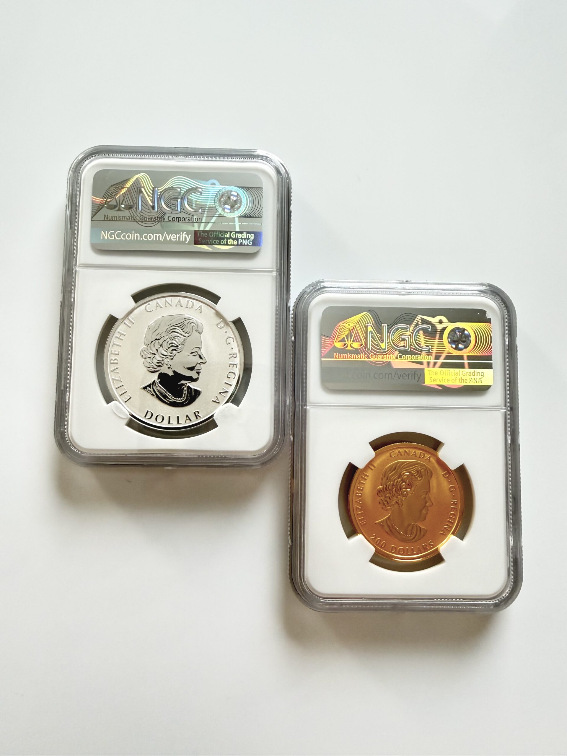 加拿大- 2021年- 1美元和200美元- 和平美元