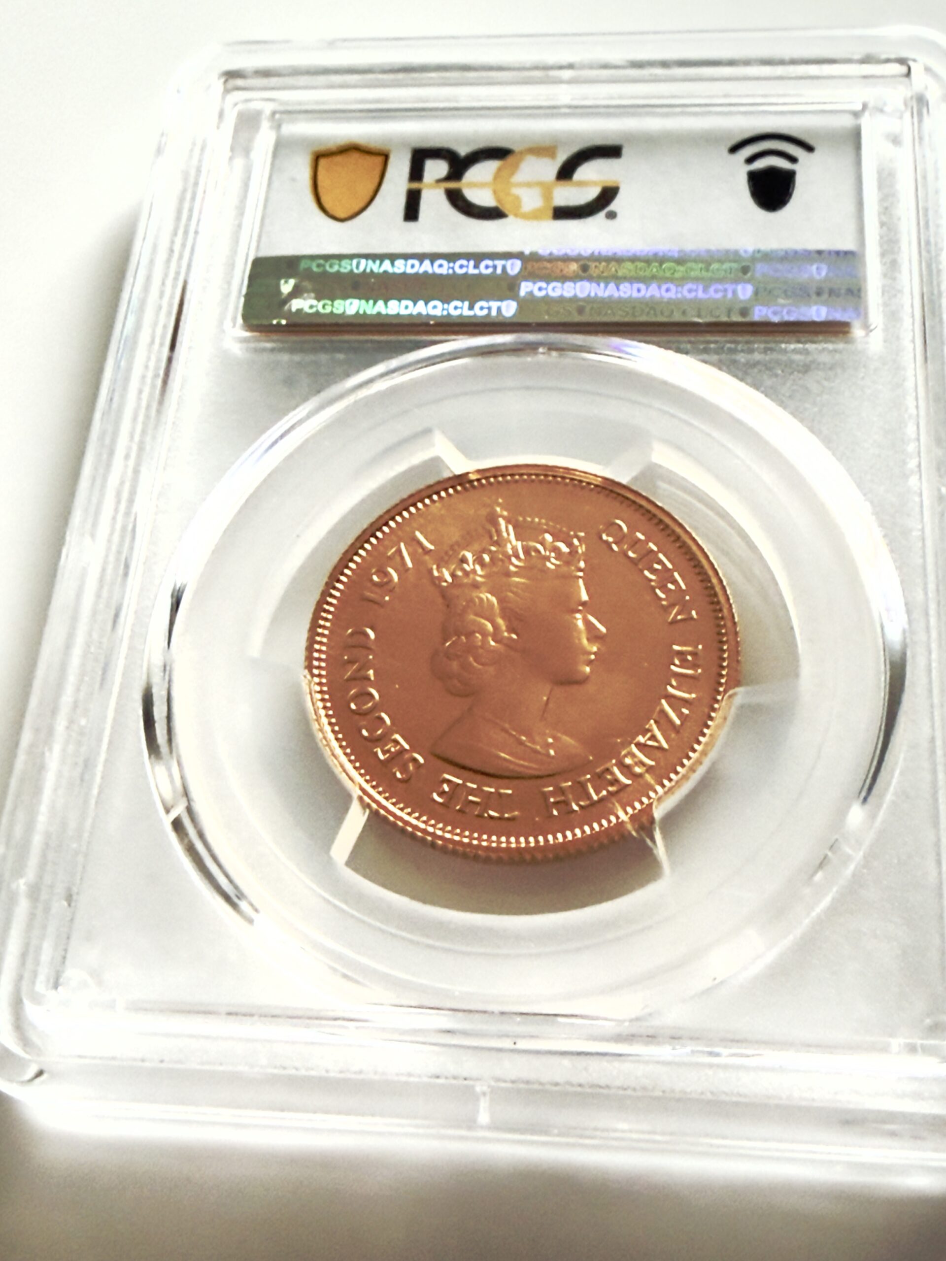 mauritius-1971-200-rupees-independence-gold-pcgs-ms68_2 Mauritius 1971 - 200 Rupees Gold - Independence - PCGS MS68 - zertifiziert in PCGS-Slab mit blauem Label