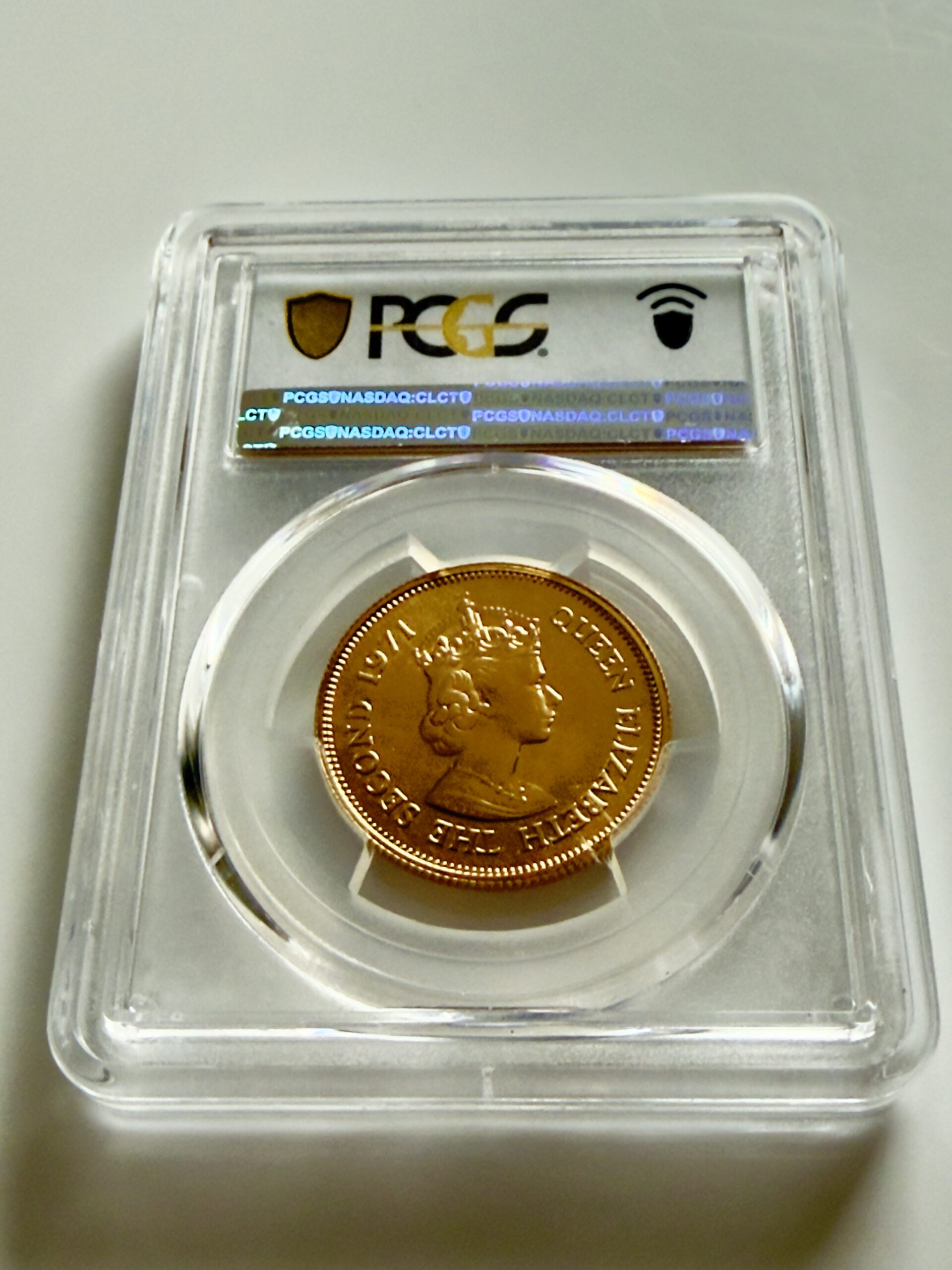 mauritius-1971-200-rupees-independence-gold-pcgs-ms68_3 Mauritius 1971 - 200 Rupees Gold - Independence - PCGS MS68 - zertifiziert in PCGS-Slab mit blauem Label