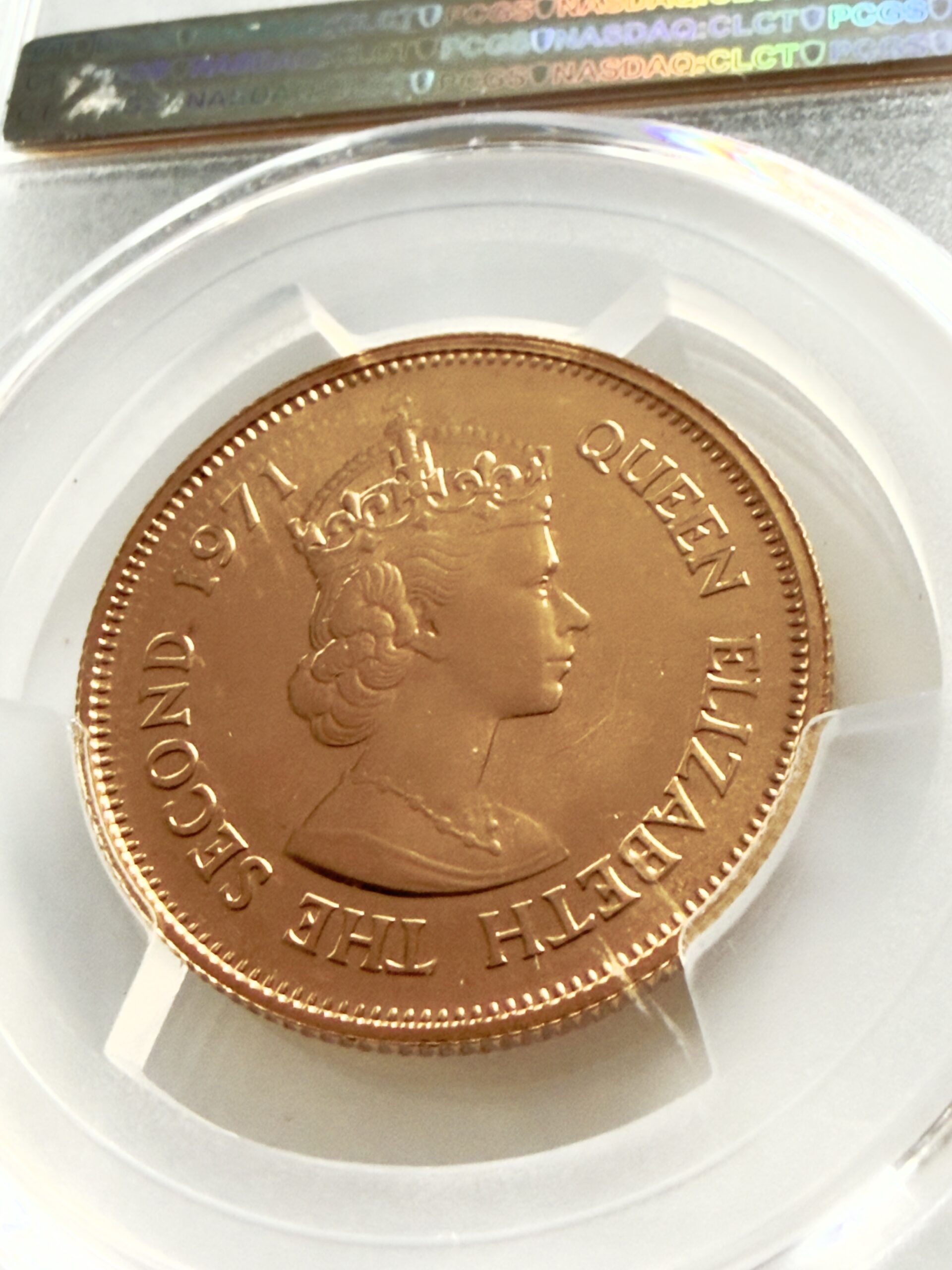 mauritius-1971-200-rupees-independence-gold-pcgs-ms68_6 Mauritius 1971 - 200 Rupees Gold - Independence - PCGS MS68 - zertifiziert in PCGS-Slab mit blauem Label