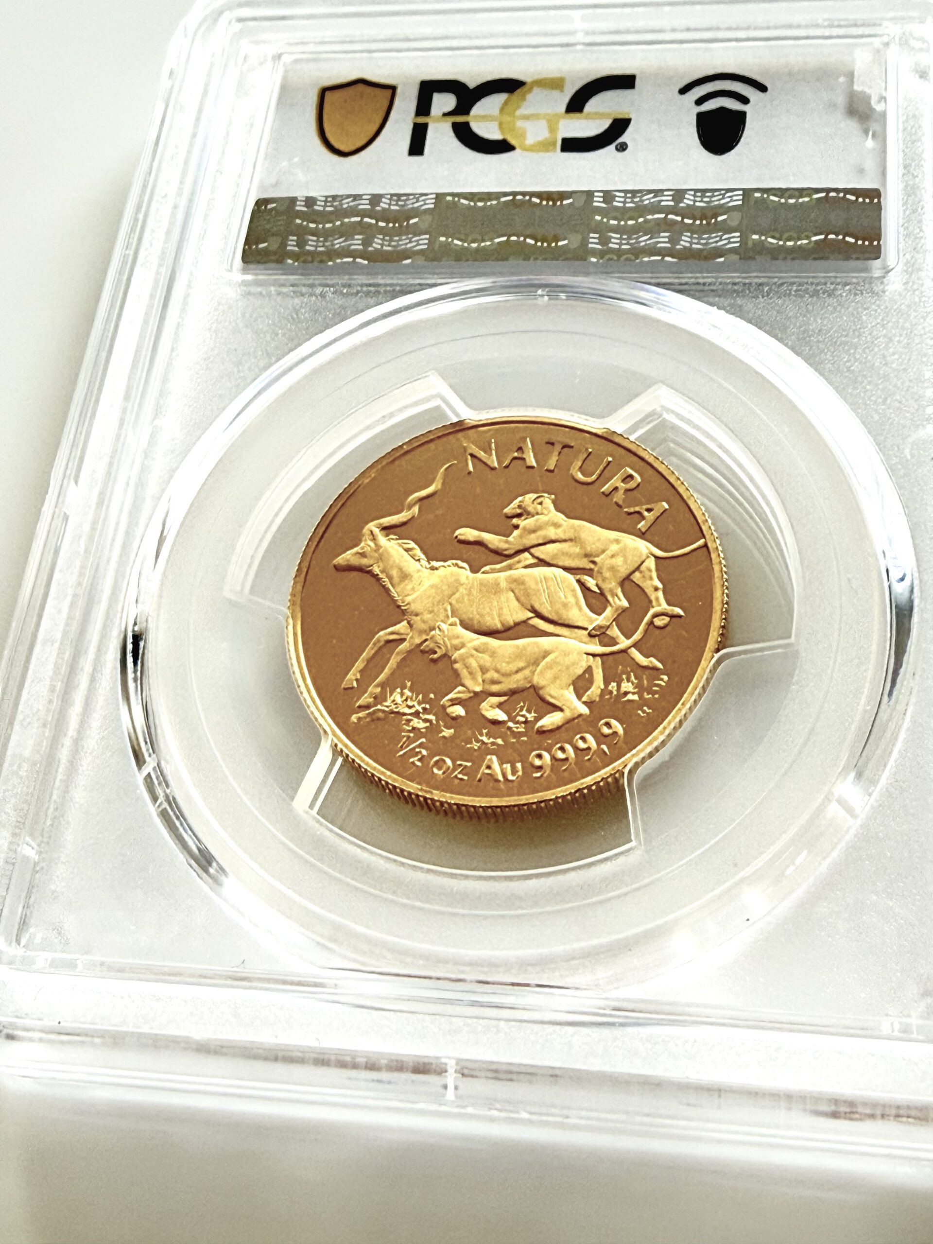 south africa-1994-natura-lowe-1-2oz-gold-proof-pcgs-pr68-dcam_2 South Africa 1994 Natura Lion 1/2 oz Gold Proof - PCGS PR68 DCAM - KM-191 - Wasserthal RareCoin.Store